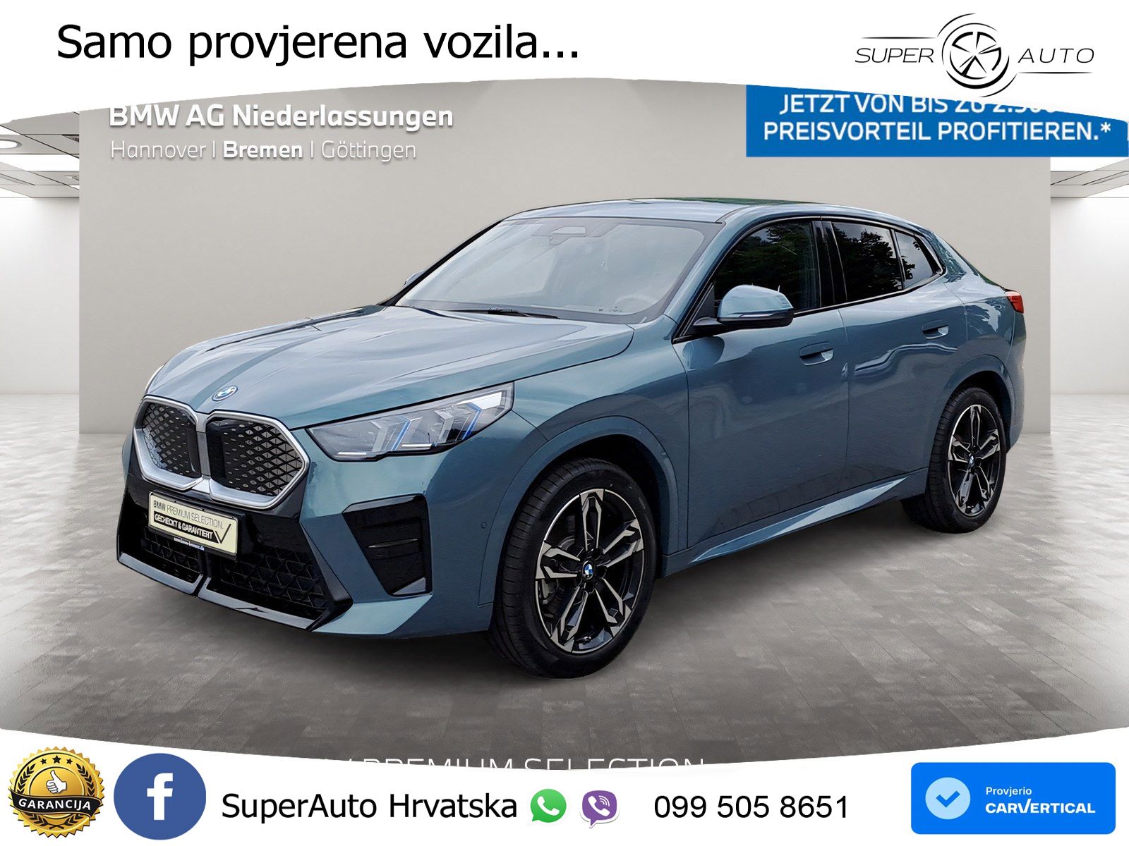 BMW iX2 66.5 kWh (313 KS) xDrive30