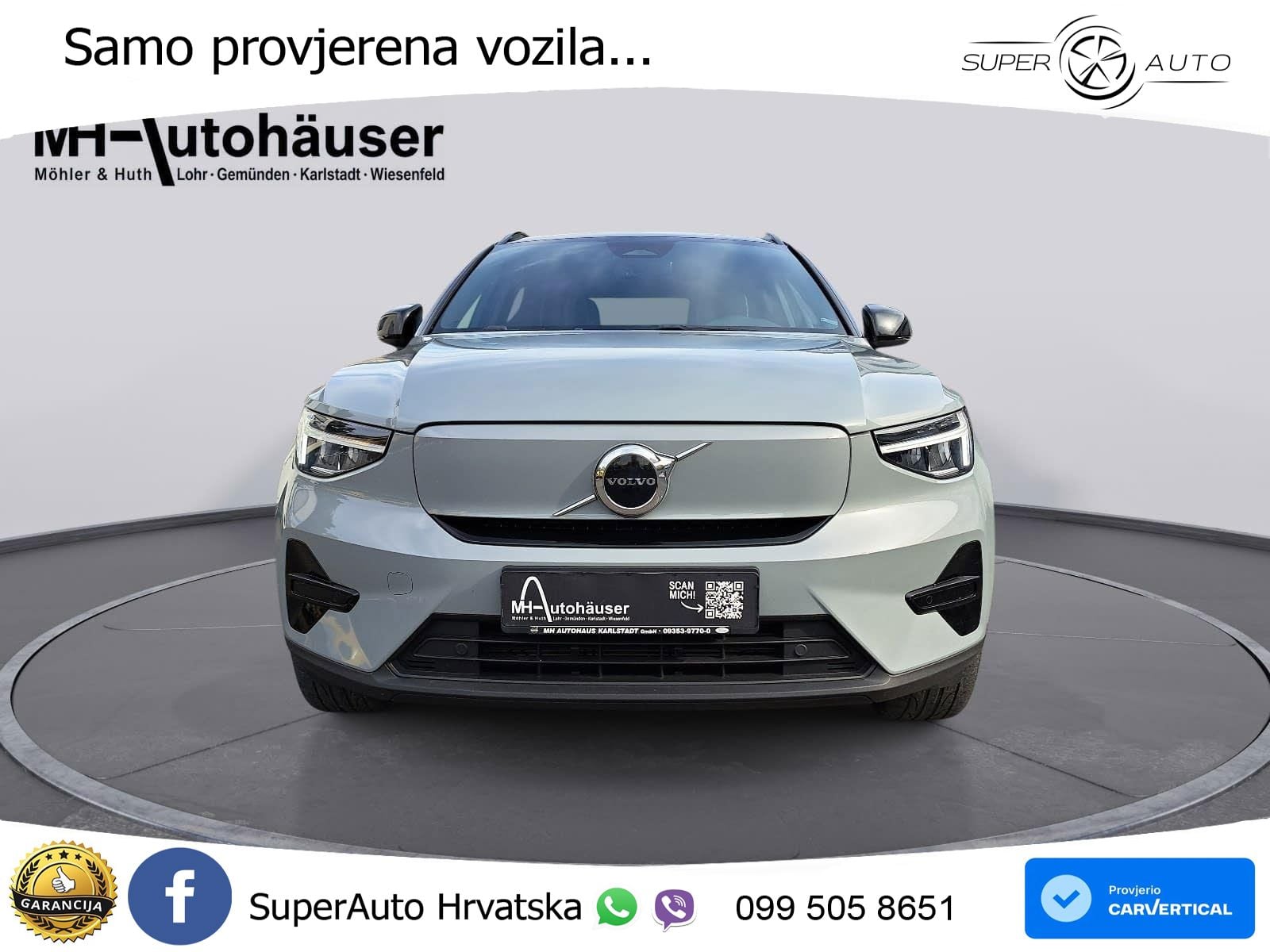 Volvo XC40 Recharge Twin 78 kWh 408 KS AWD LED+GR SJED+ACC