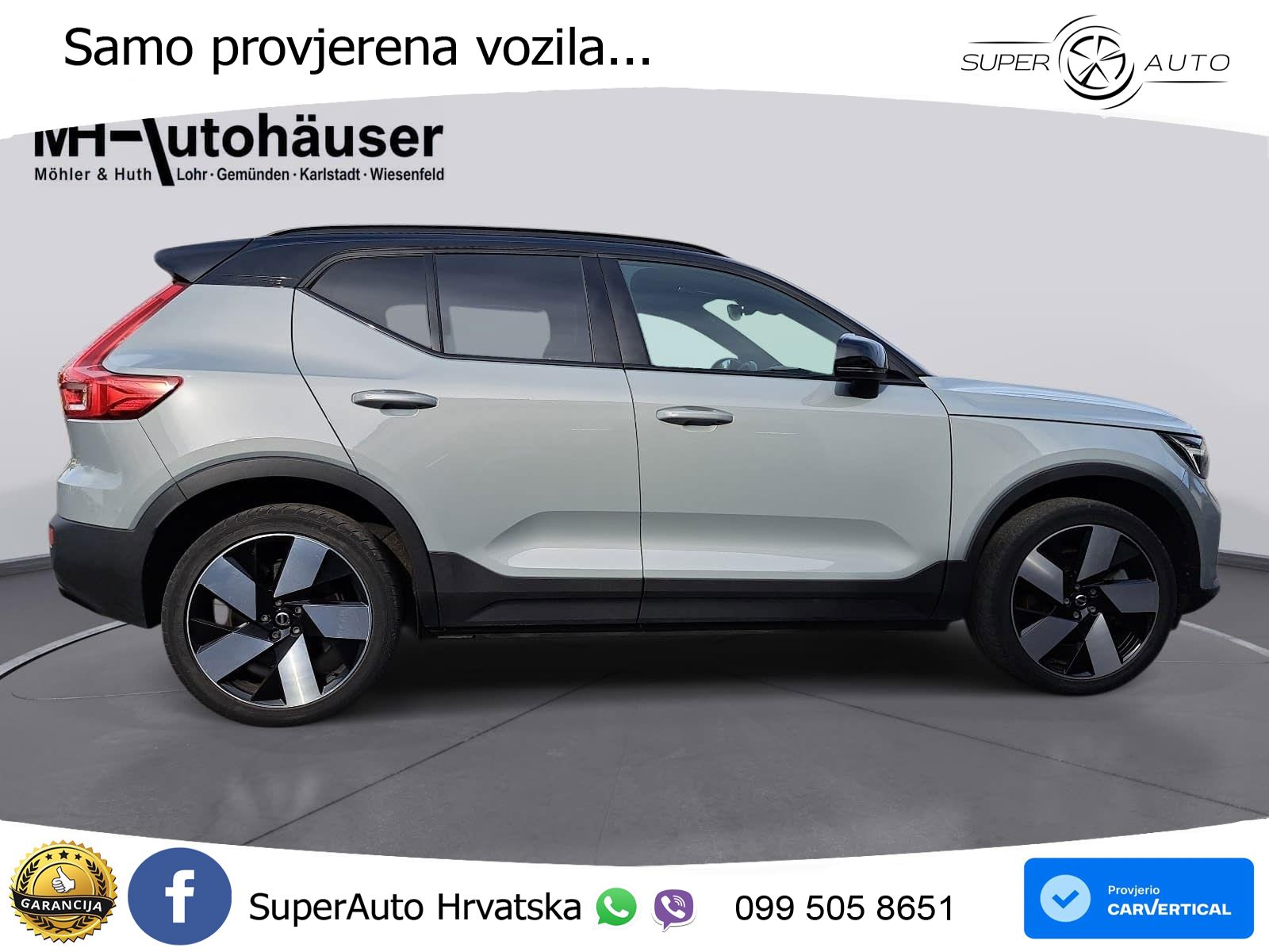 Volvo XC40 Recharge Twin 78 kWh 408 KS AWD LED+GR SJED+ACC