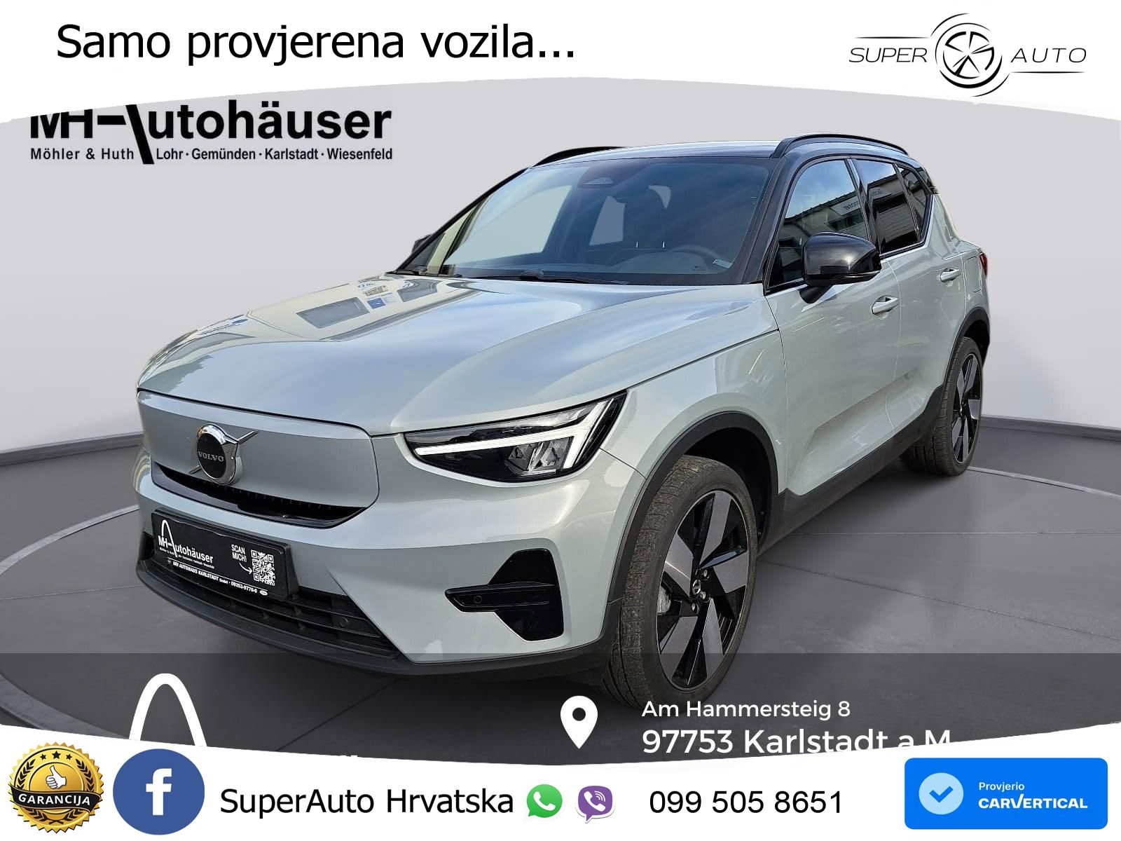 Volvo XC40 Recharge Twin 78 kWh 408 KS AWD LED+GR SJED+ACC