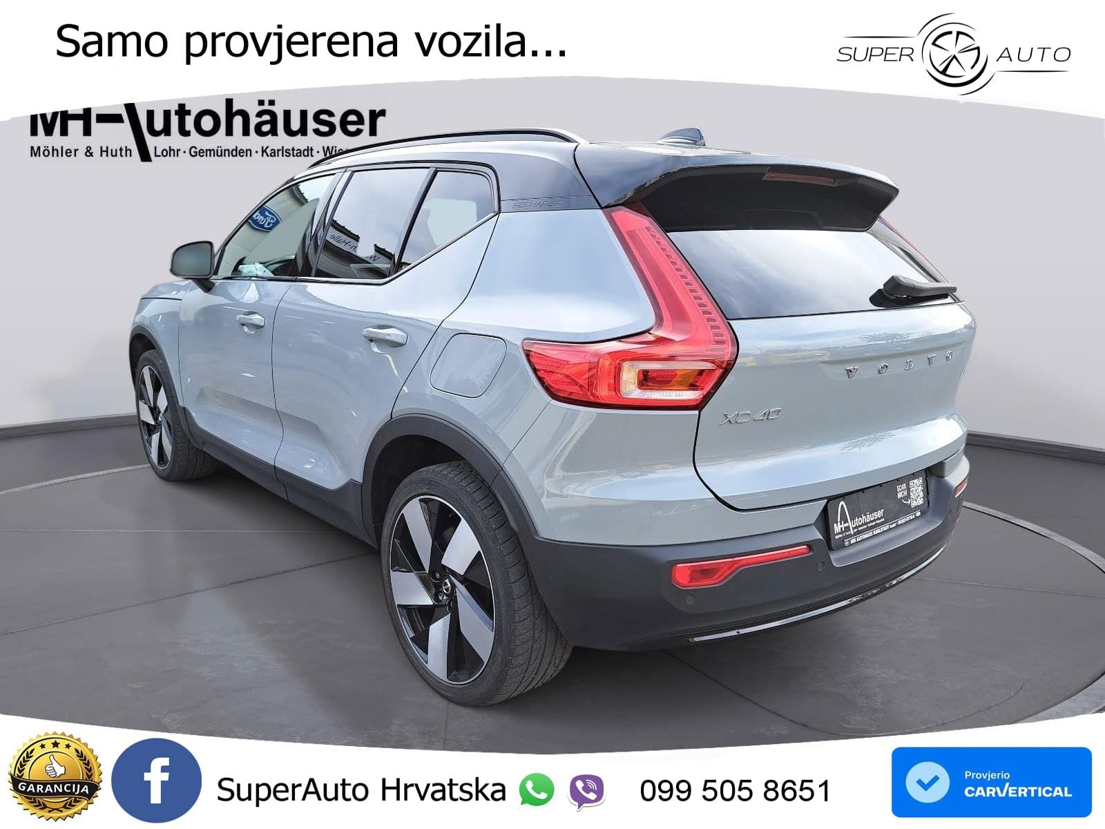 Volvo XC40 Recharge Twin 78 kWh 408 KS AWD LED+GR SJED+ACC