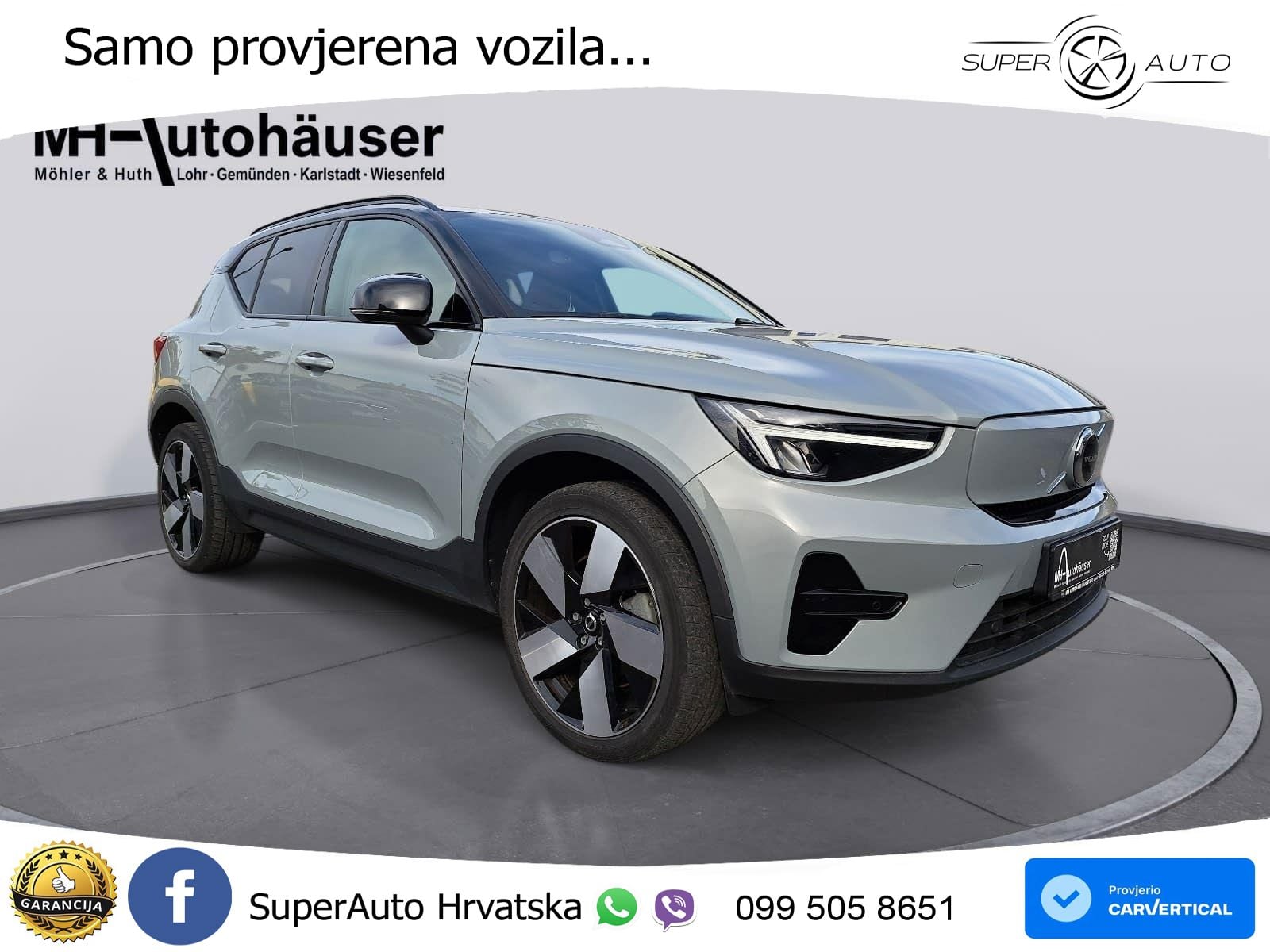 Volvo XC40 Recharge Twin 78 kWh 408 KS AWD LED+GR SJED+ACC