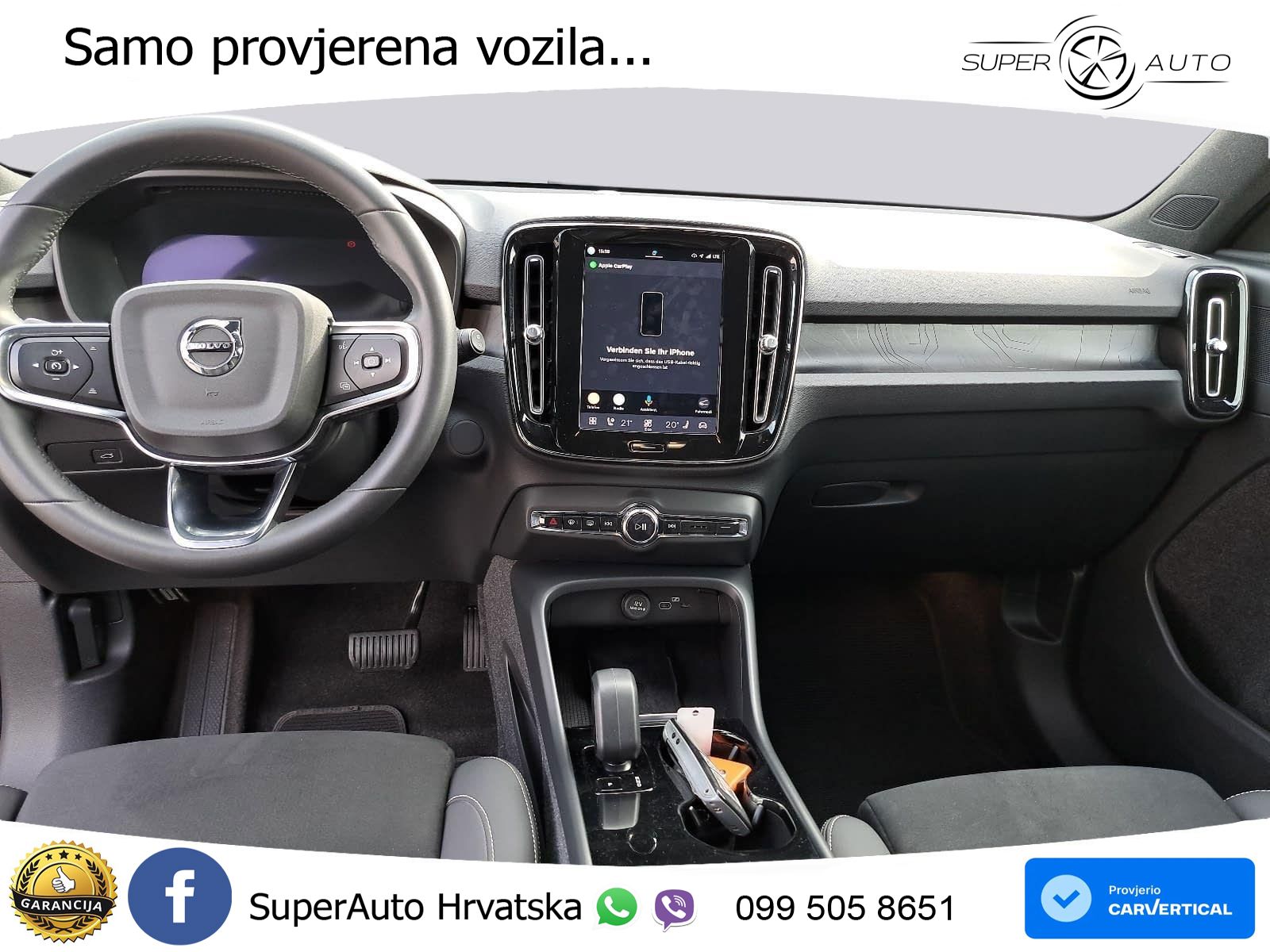 Volvo XC40 Recharge Twin 78 kWh 408 KS AWD LED+GR SJED+ACC