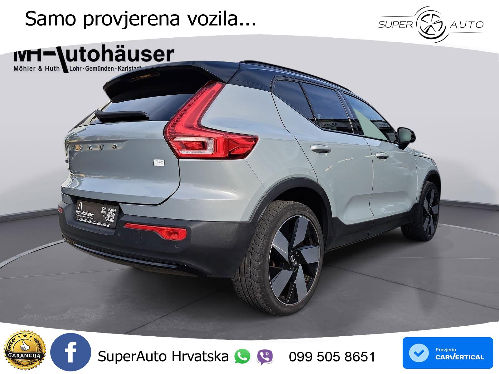 Volvo XC40 Recharge Twin 78 kWh 408 KS AWD LED+GR SJED+ACC