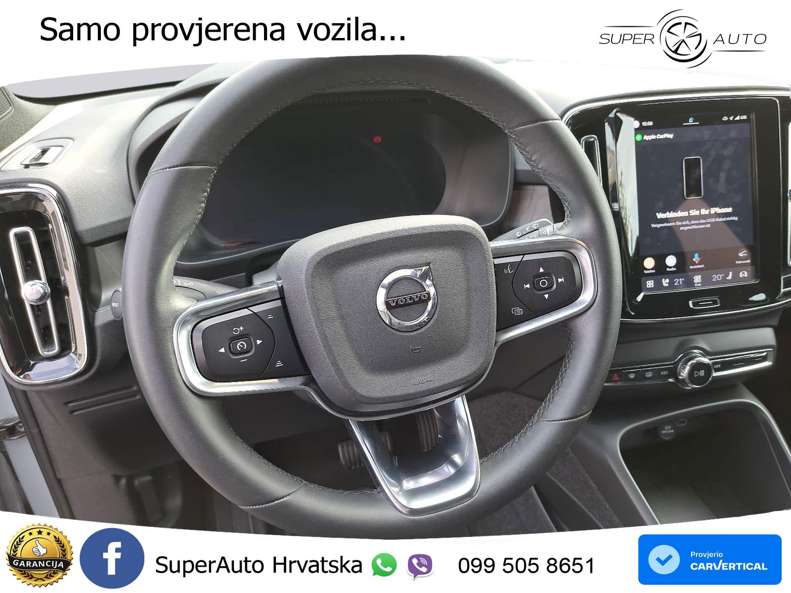 Volvo XC40 Recharge Twin 78 kWh 408 KS AWD LED+GR SJED+ACC