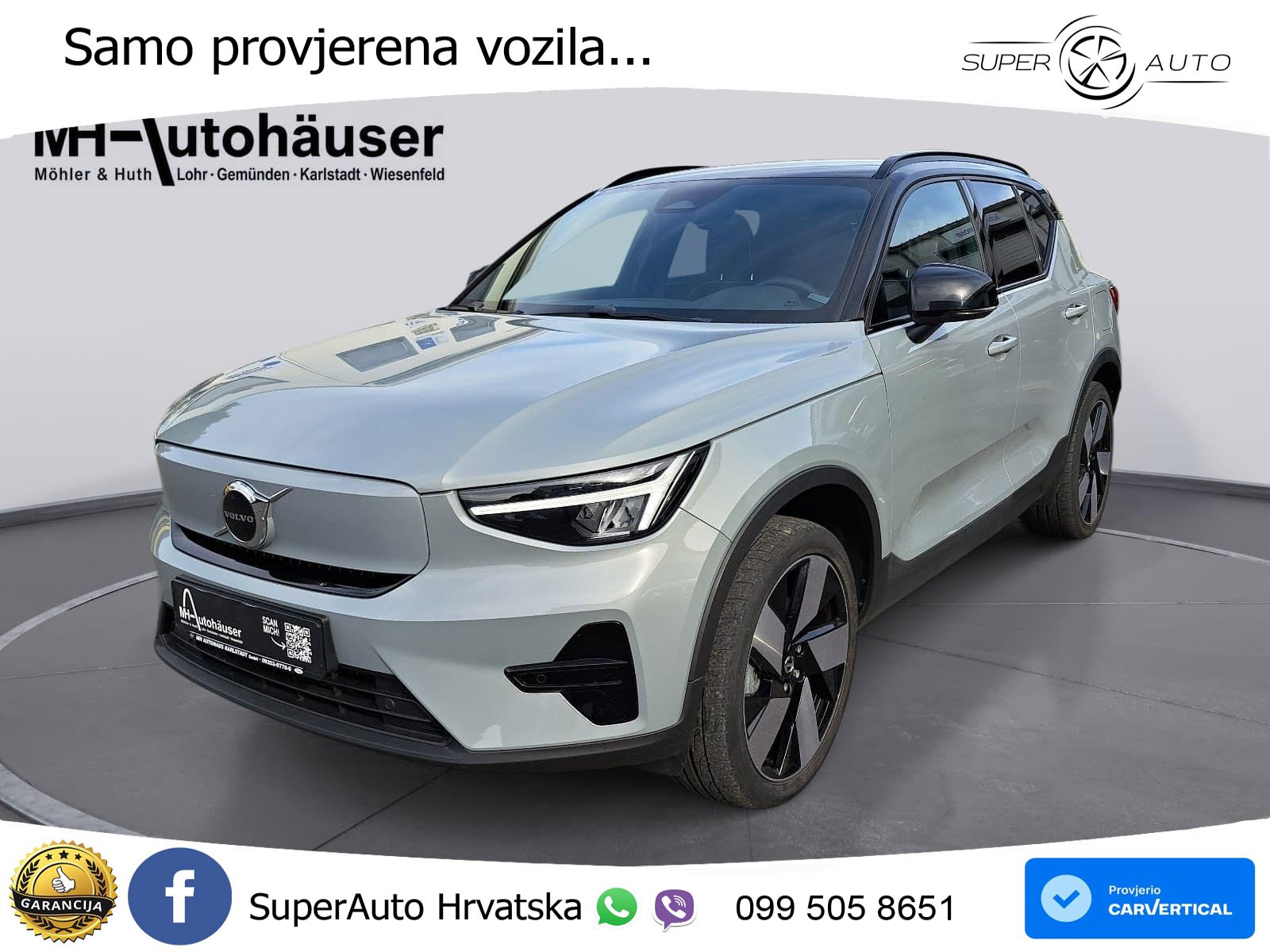 Volvo XC40 Recharge Twin 78 kWh 408 KS AWD LED+GR SJED+ACC