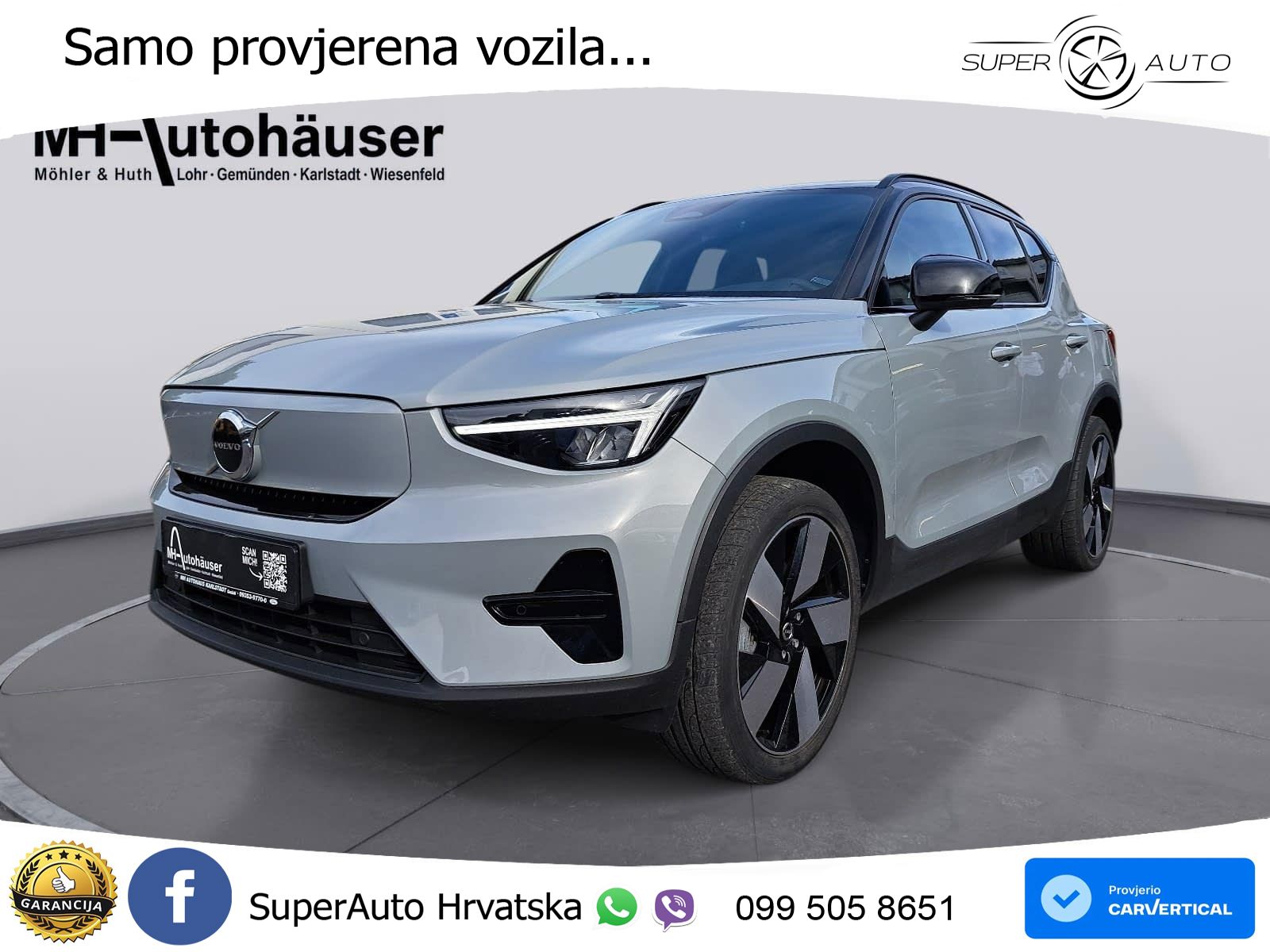 Volvo XC40 Recharge Twin 78 kWh 408 KS AWD LED+GR SJED+ACC