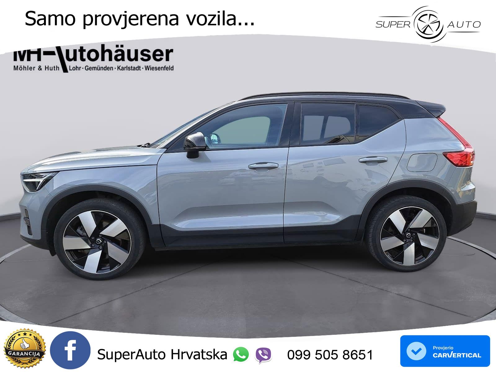 Volvo XC40 Recharge Twin 78 kWh 408 KS AWD LED+GR SJED+ACC