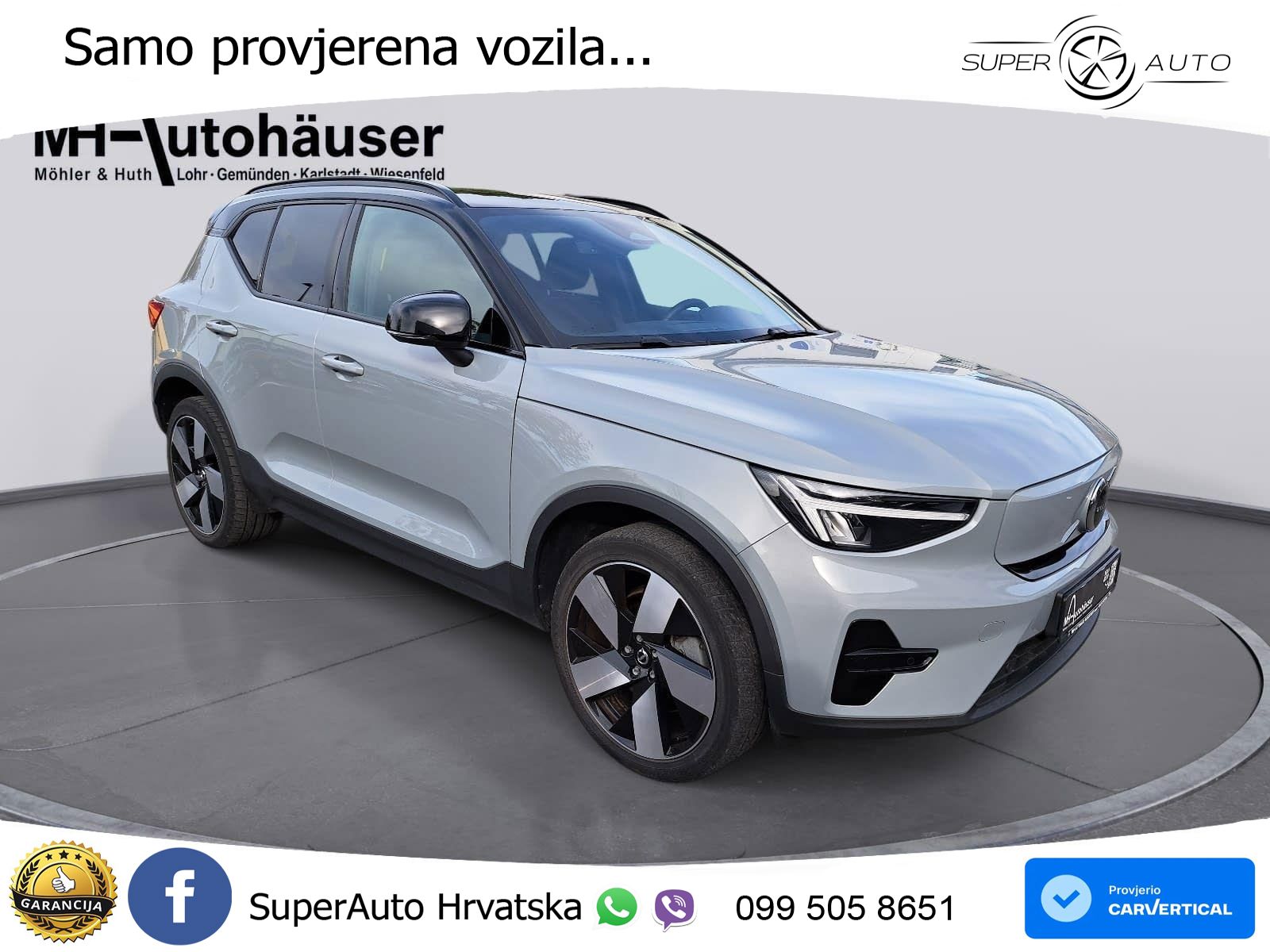 Volvo XC40 Recharge Twin 78 kWh 408 KS AWD LED+GR SJED+ACC