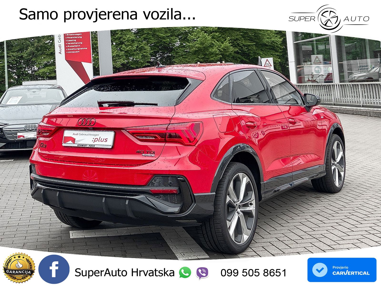Audi Q3 Sportback 40 TDI (193 KS) quattro S tronic S line LED+GR SJED+ACC