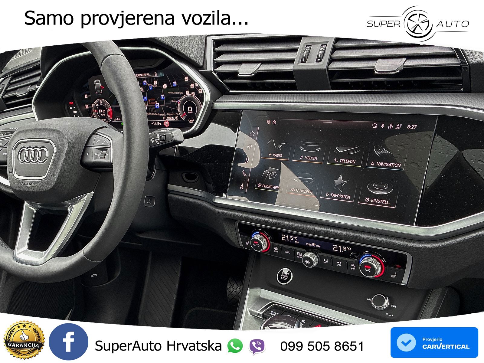 Audi Q3 Sportback 40 TDI (193 KS) quattro S tronic S line LED+GR SJED+ACC