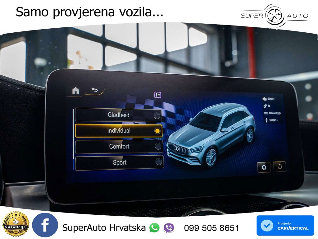 Mercedes AMG GLC 43 V6 (390 KS) 4MATIC TCT ZRAČNI+ACC+GR SJED+KAM+PANO