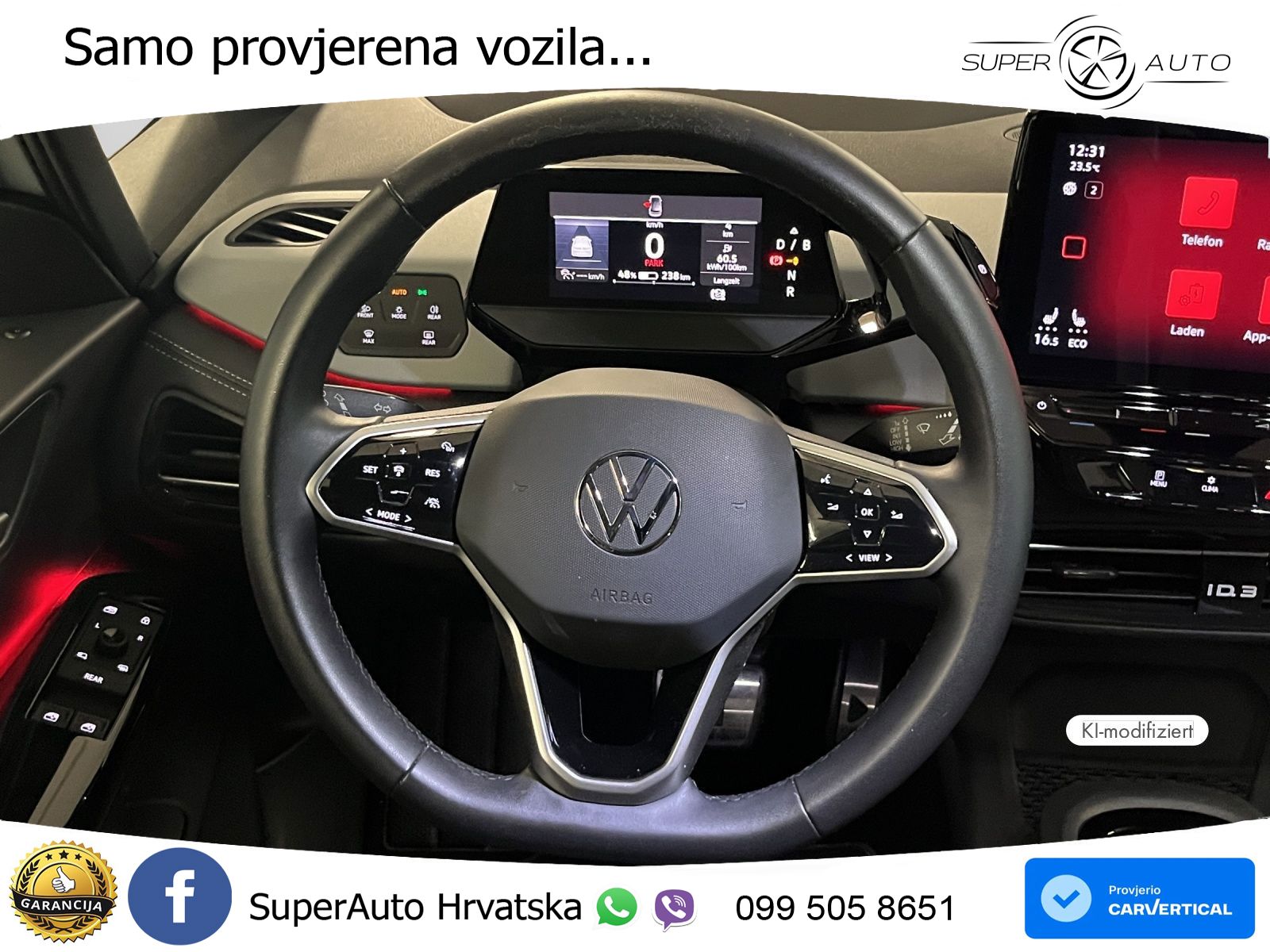 Volkswagen ID.3 Pro 62 kWh (204 KS)