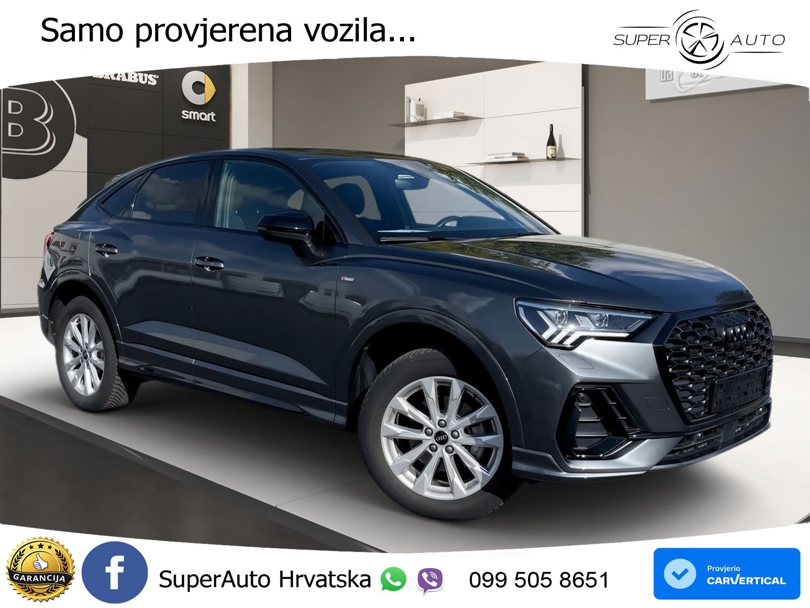 Audi Q3 Sportback 35 TDI (150 KS) S tronic S line LED+GR SJED+ACC