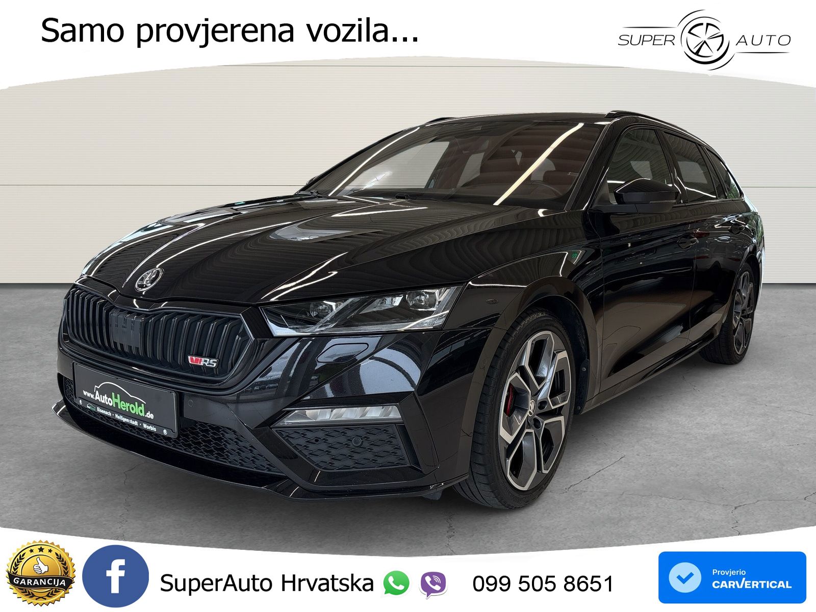 Škoda Octavia Combi RS 2.0 TDI (200 KS) 4x4 DSG LED+GR SJED+ACC