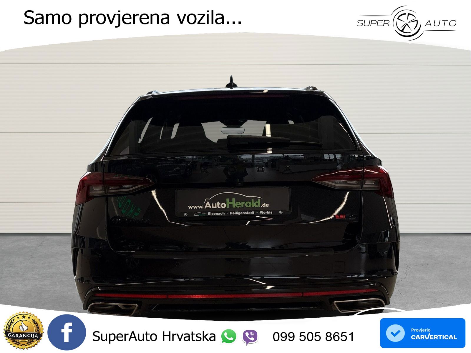Škoda Octavia Combi RS 2.0 TDI (200 KS) 4x4 DSG LED+GR SJED+ACC