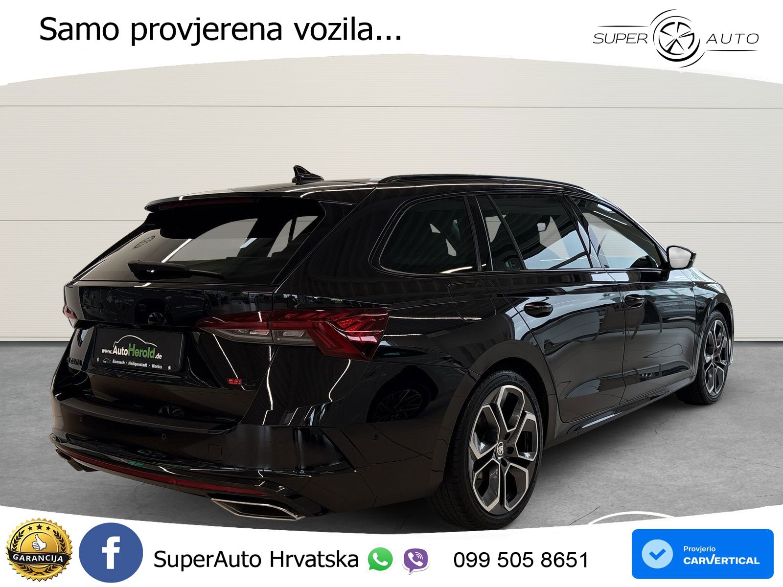 Škoda Octavia Combi RS 2.0 TDI (200 KS) 4x4 DSG LED+GR SJED+ACC
