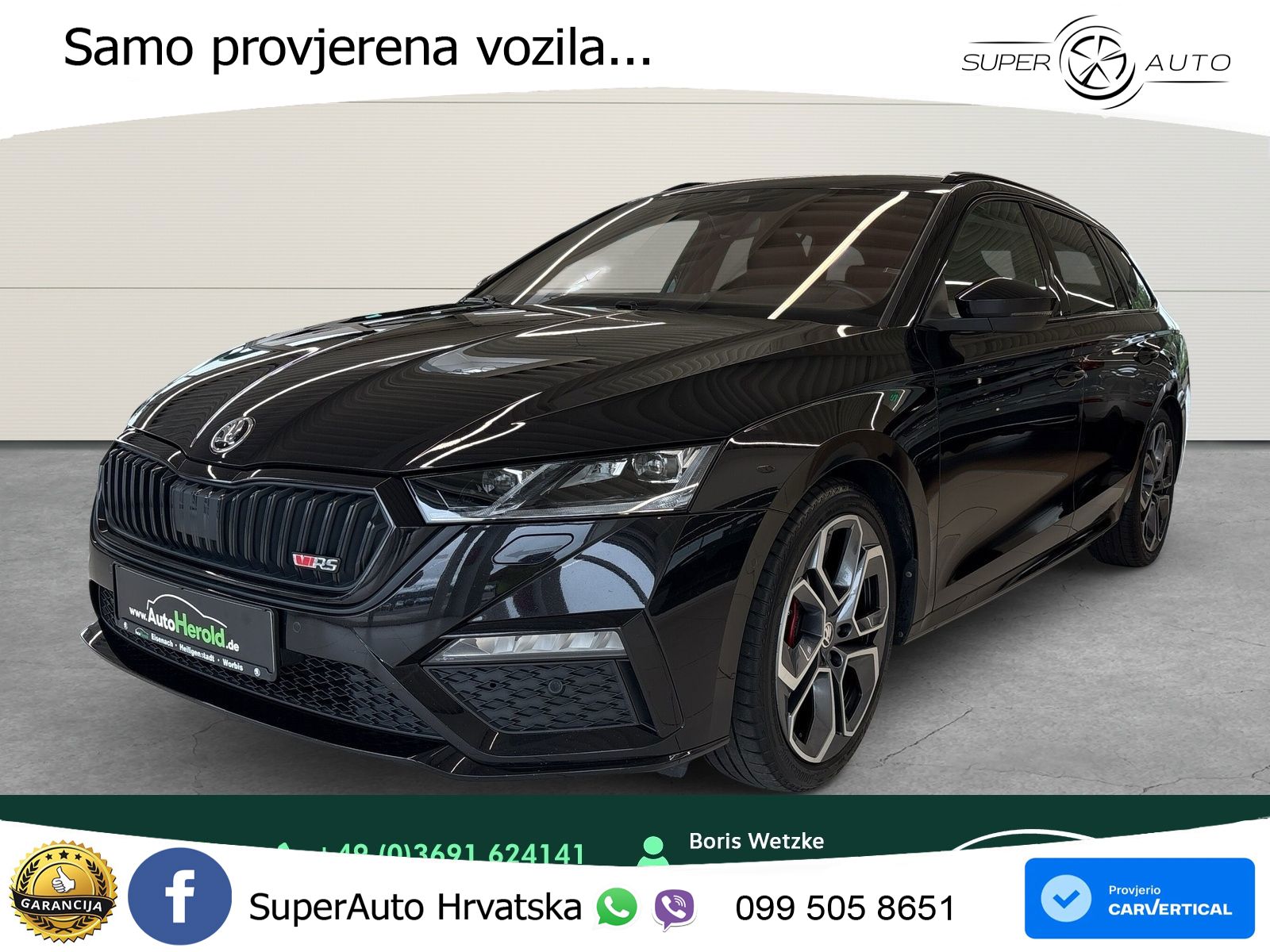 Škoda Octavia Combi RS 2.0 TDI (200 KS) 4x4 DSG LED+GR SJED+ACC