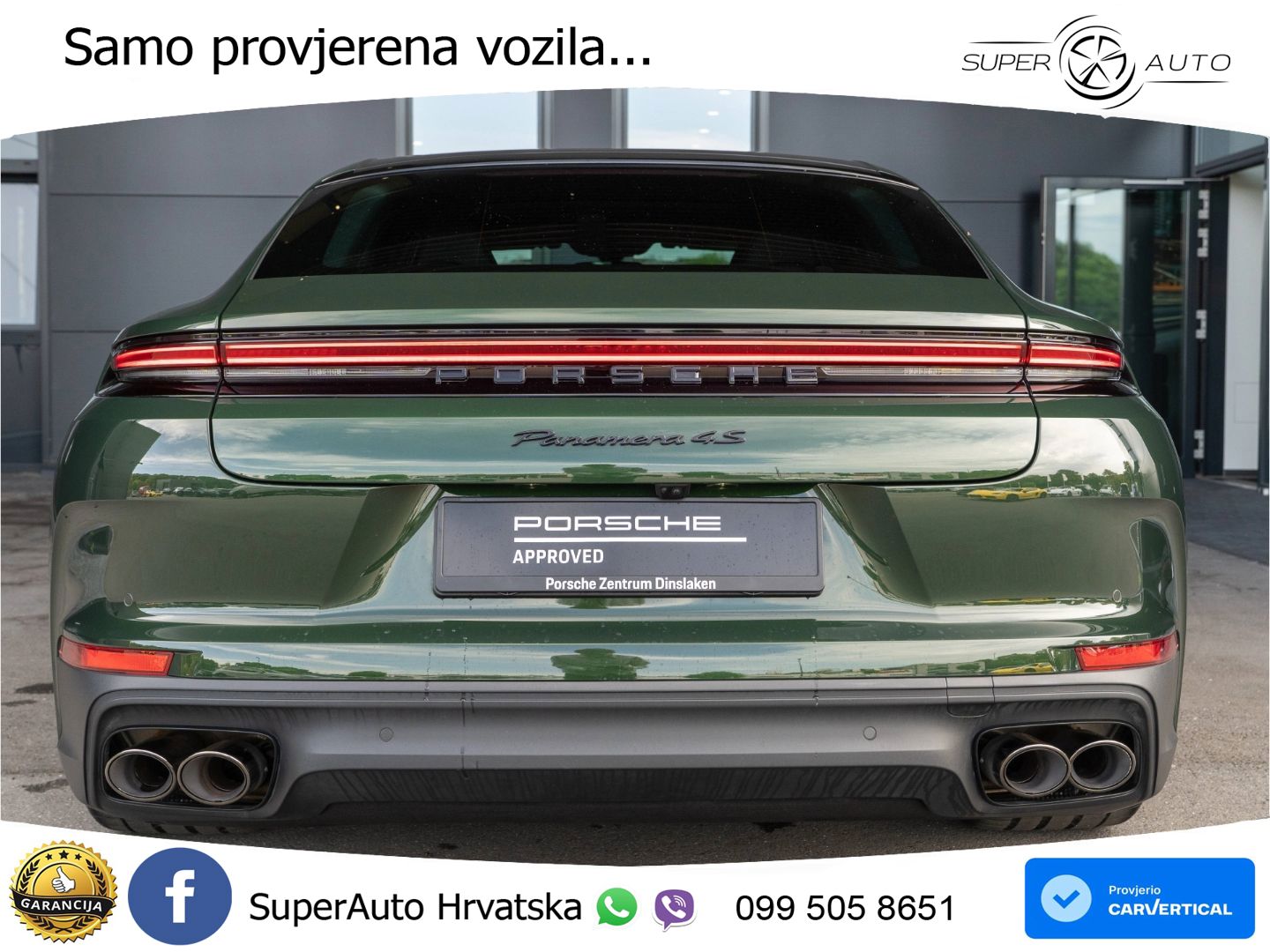 Porsche Panamera 4S 2.9 V6 (544 KS) E-Hybrid PDK ACC+HEAD+4xGR SJED+360+PANO