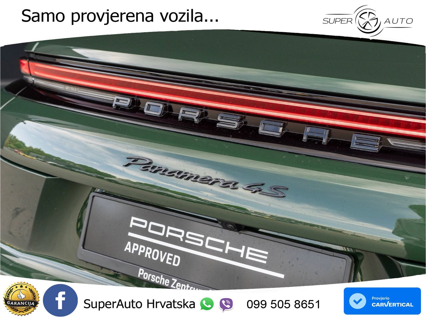 Porsche Panamera 4S 2.9 V6 (544 KS) E-Hybrid PDK ACC+HEAD+4xGR SJED+360+PANO