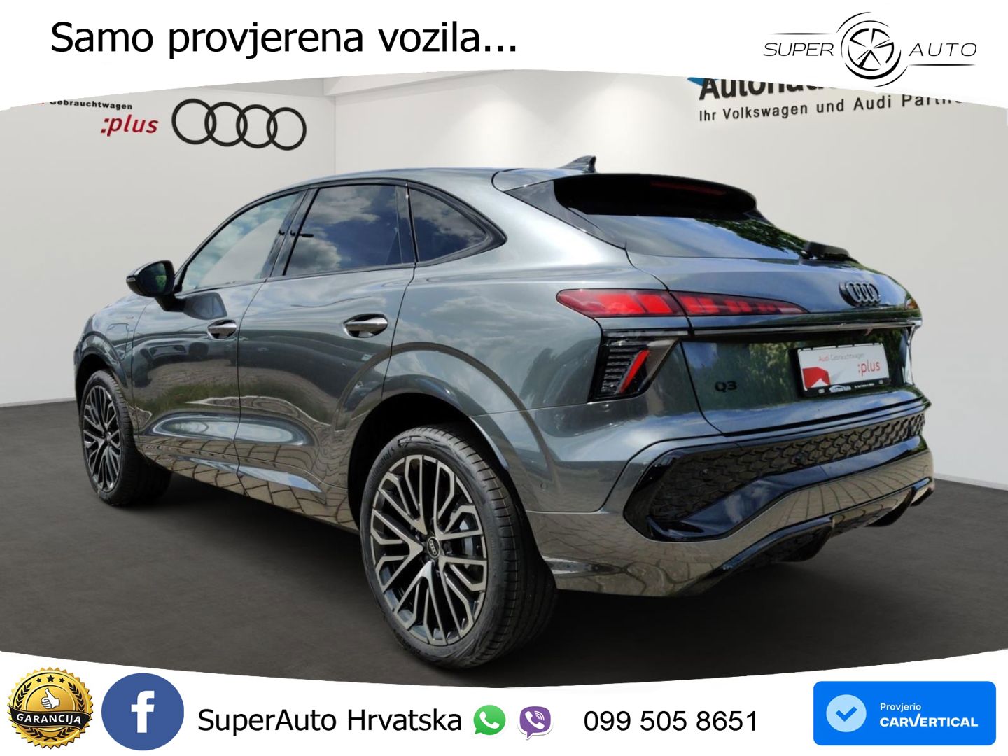 Audi Q3 Sportback 1.5 TFSIe (272 KS) S tronic S line LED+GR SJED+ACC