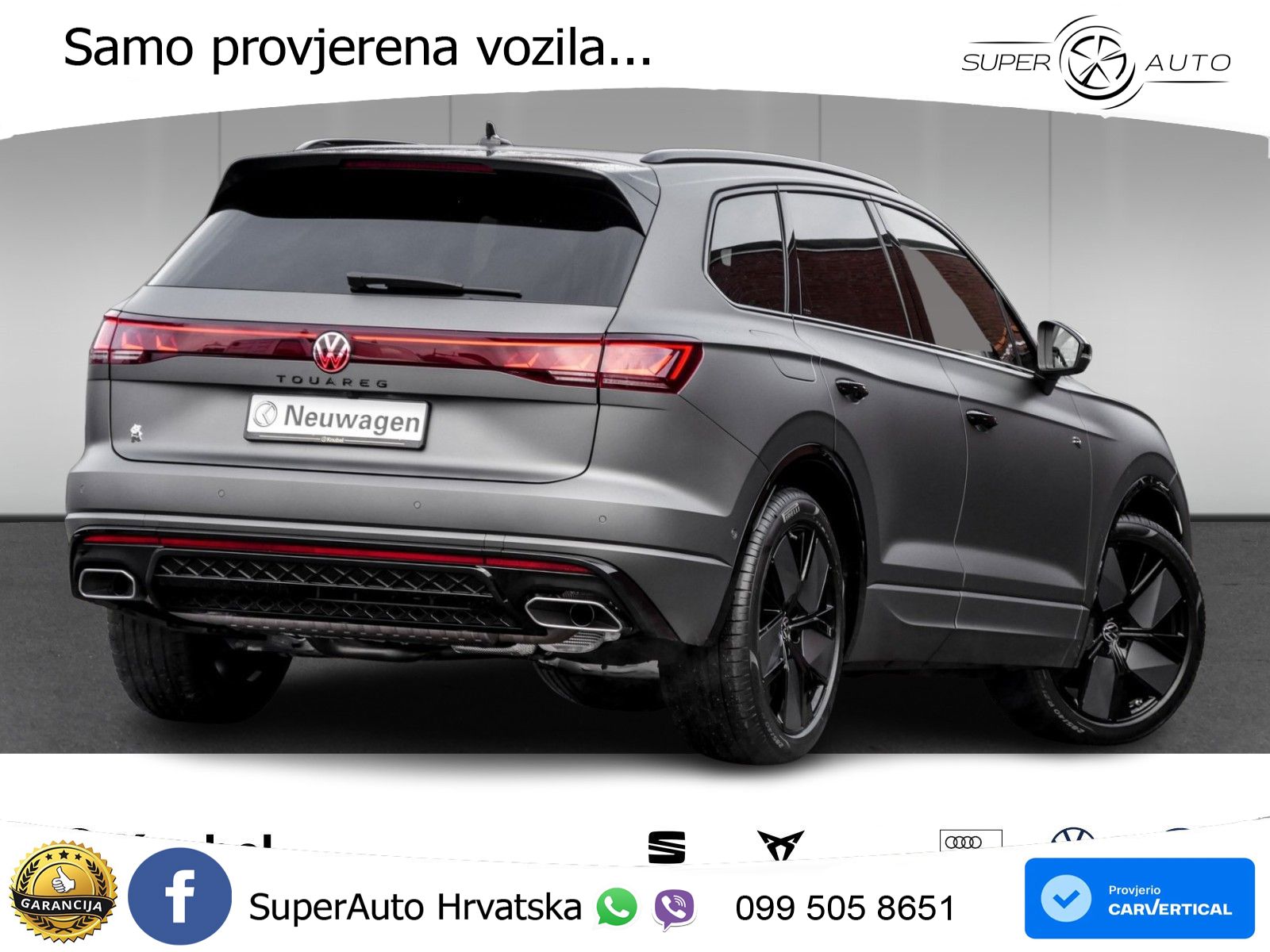 Volkswagen Touareg 3.0 V6 TDI (286 KS) 4MOTION Tiptronic ZRAČNI+ACC+GR SJED+KAM+PANO