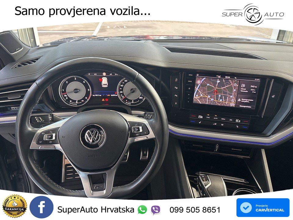 Volkswagen Touareg 3.0 V6 TDI (286 KS) 4MOTION Tiptronic R-Line ZRAČNI+ACC+GR SJED+KAM