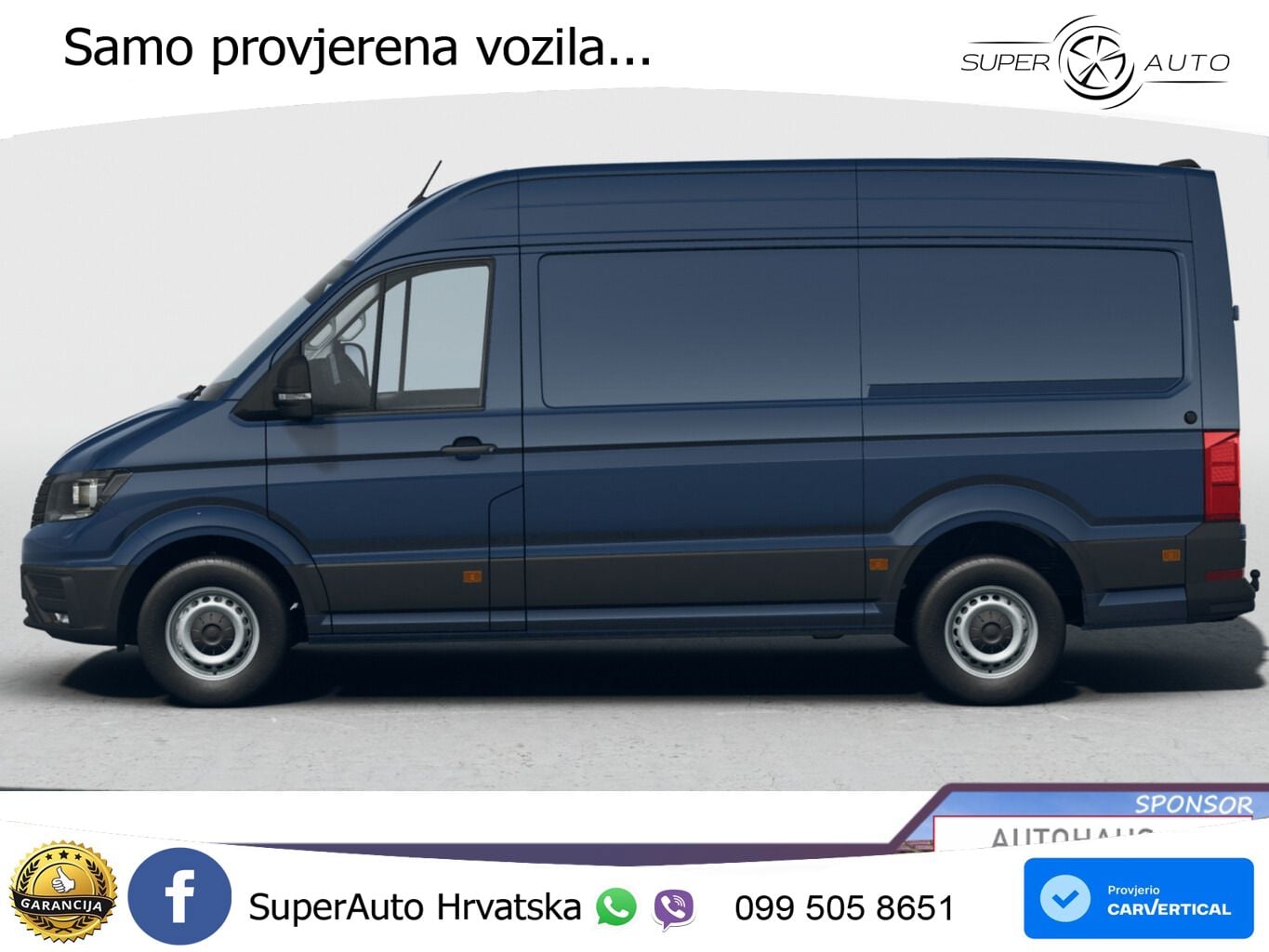 Volkswagen Crafter 35 AT8 L3H3 3S AHK Seitenverkl UVP-39%* 140 KS