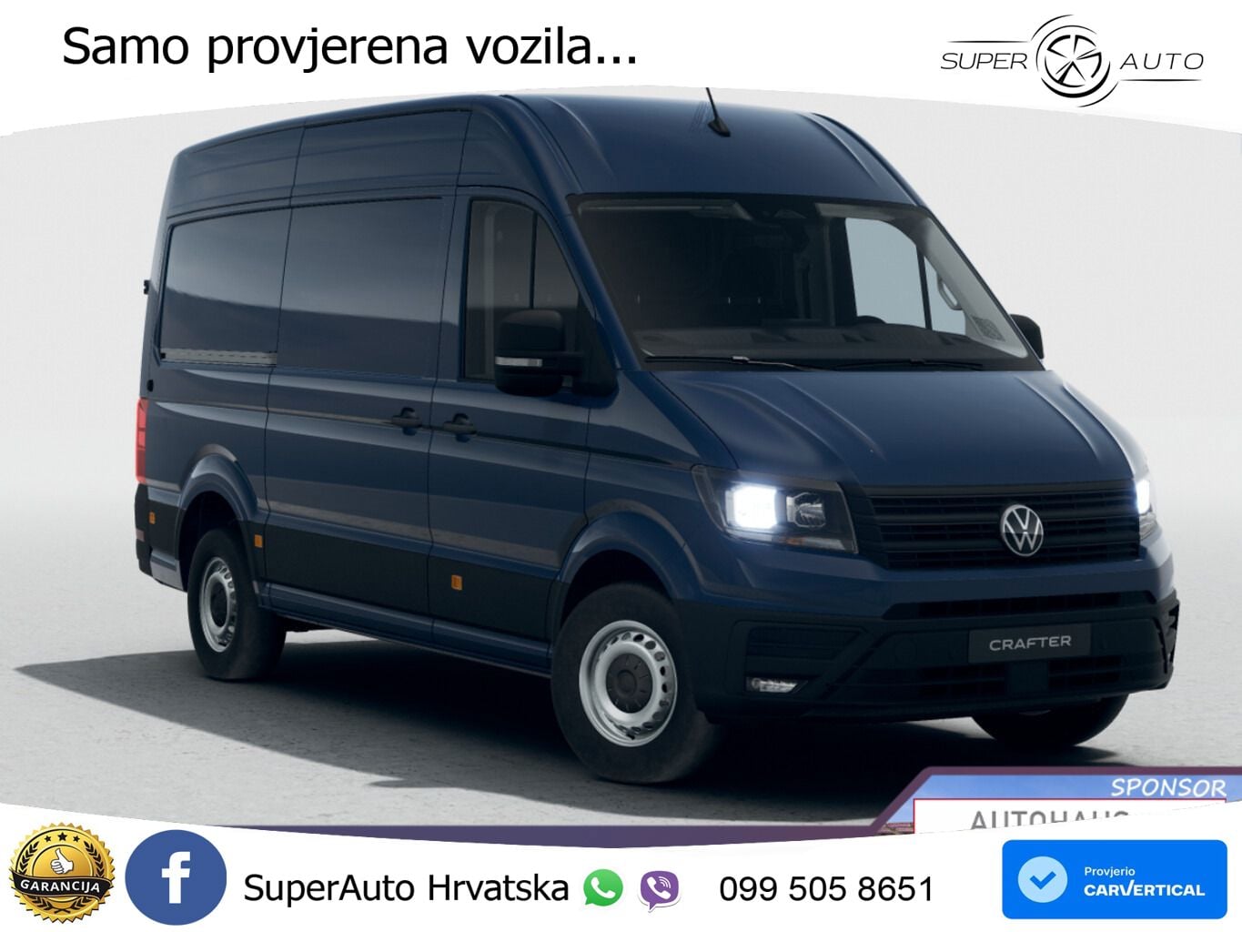 Volkswagen Crafter 35 AT8 L3H3 3S AHK Seitenverkl UVP-39%* 140 KS