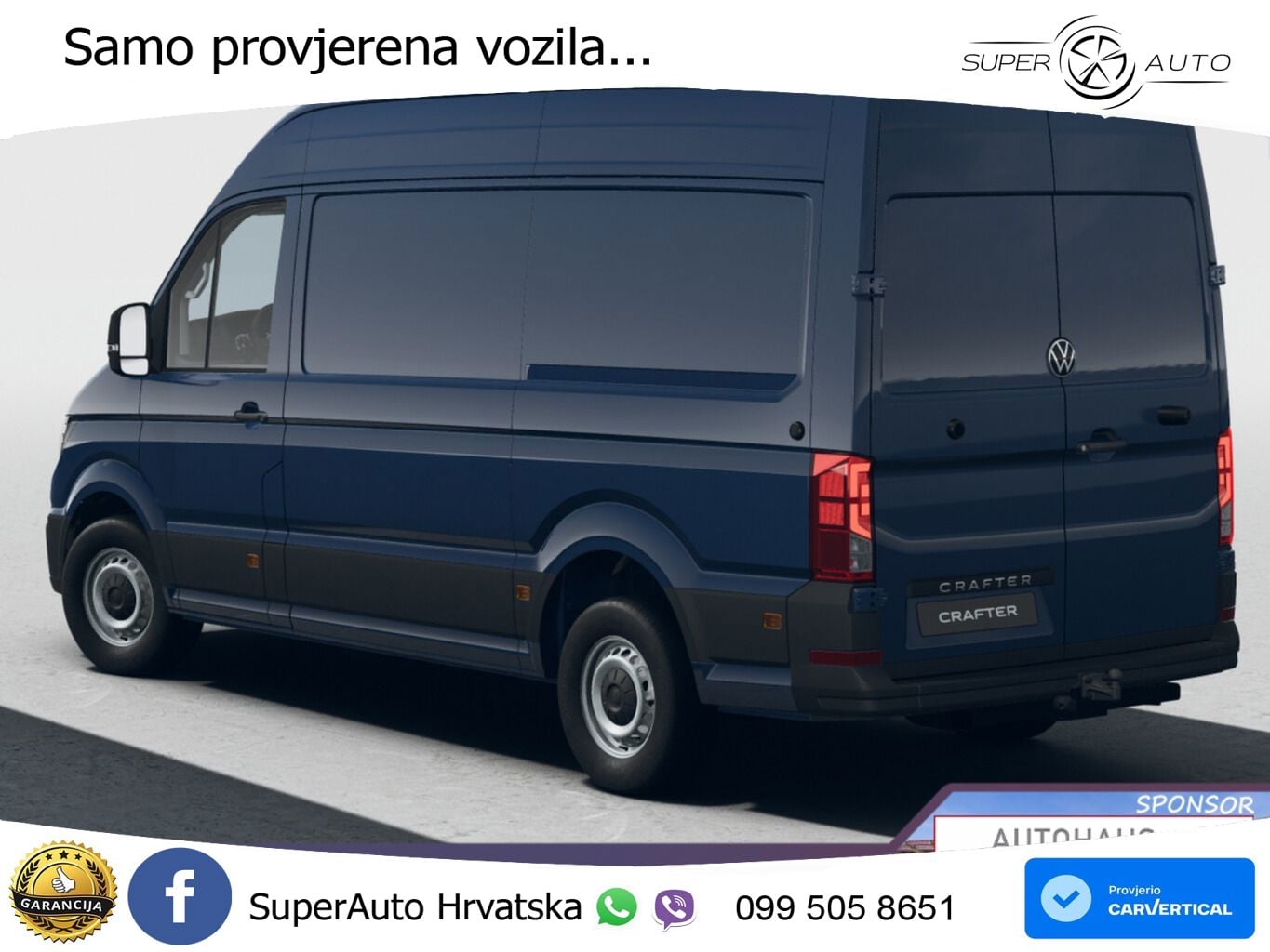 Volkswagen Crafter 35 AT8 L3H3 3S AHK Seitenverkl UVP-39%* 140 KS