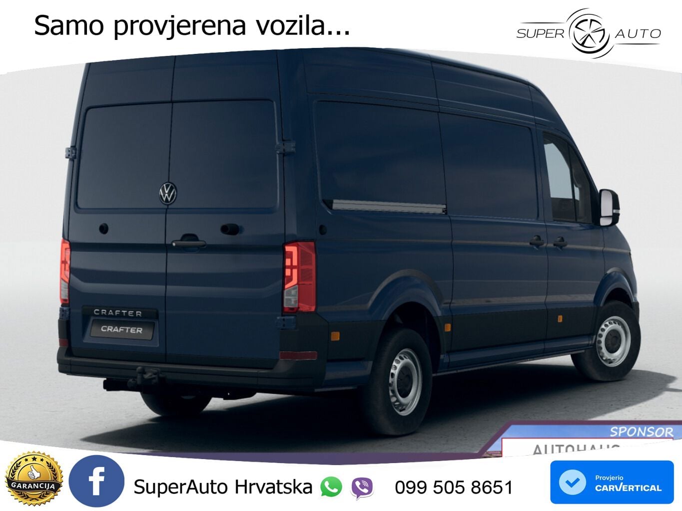 Volkswagen Crafter 35 AT8 L3H3 3S AHK Seitenverkl UVP-39%* 140 KS