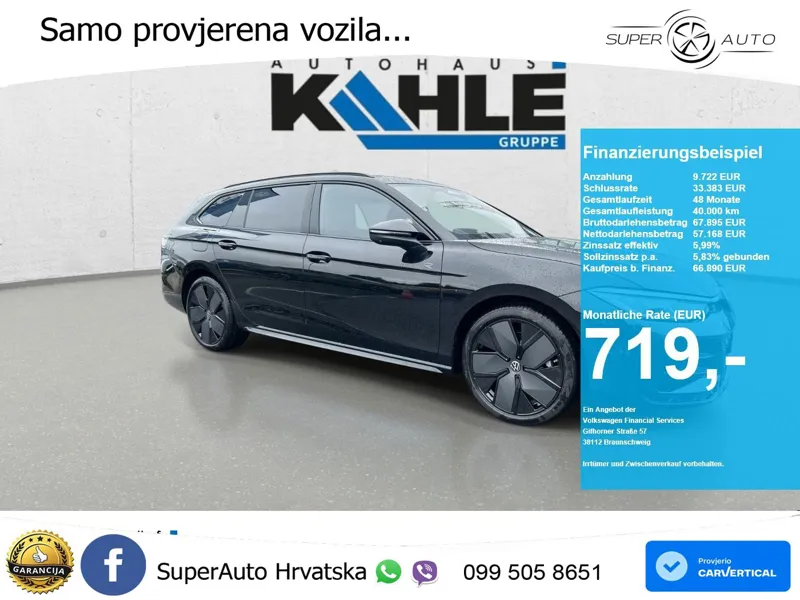 Volkswagen Passat Variant 2.0 TDI (193 KS) 4MOTION DSG R-Line LED+GR SJED+ACC