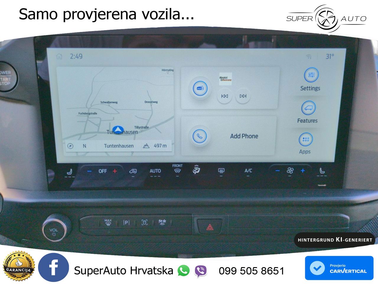 Ford Transit Custom 340 L2 Plug-in Hybrid FWD Trend 232 KS