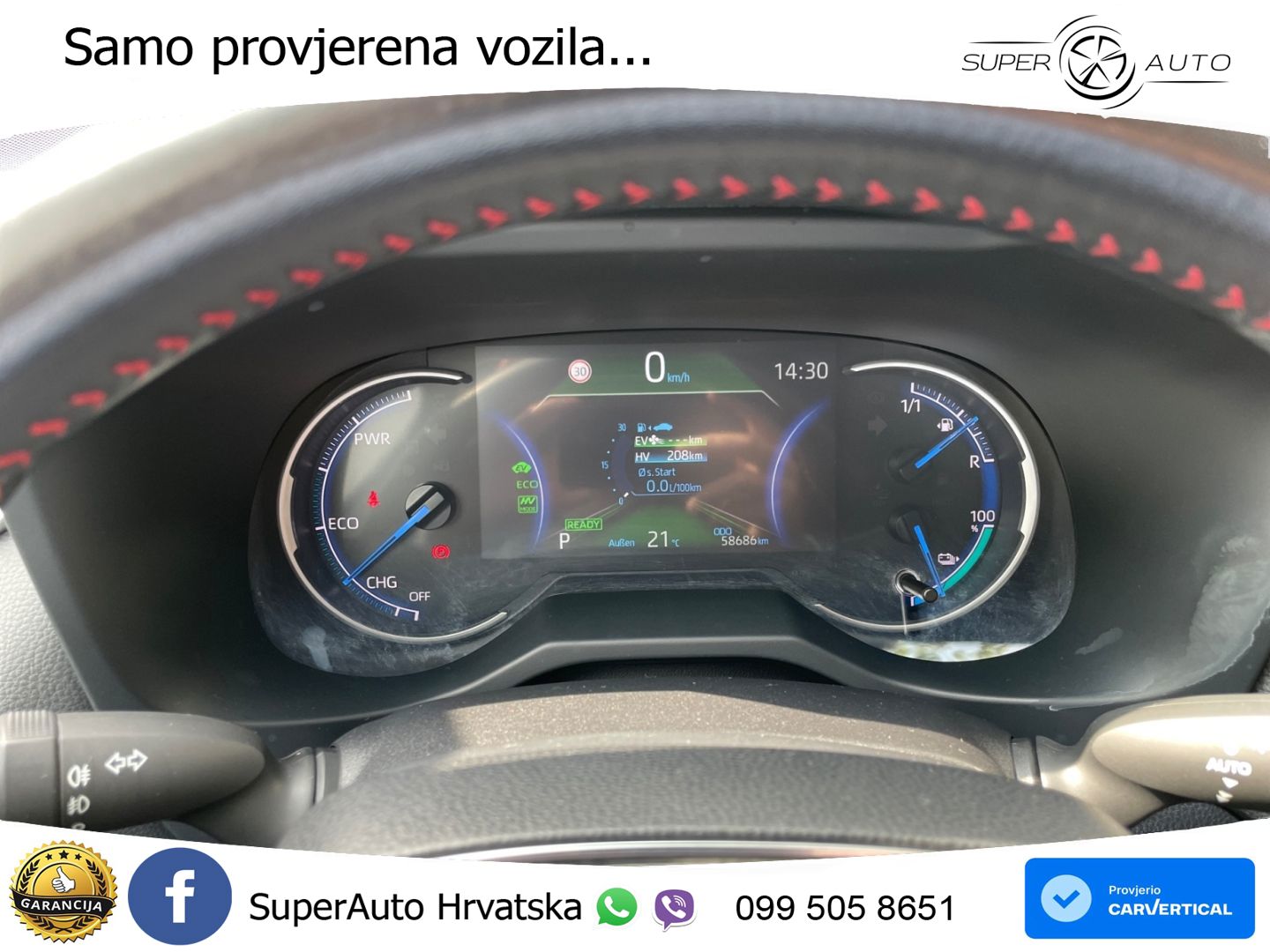 Toyota RAV4 2.5 D-4S (306 KS) Hybrid AWD-i e-CVT LED+GR SJED+ACC