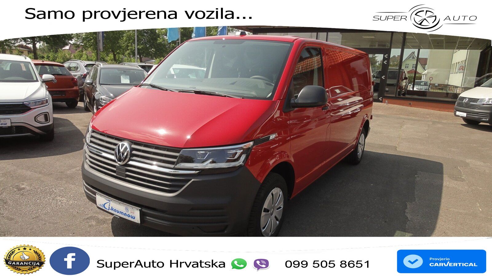 Volkswagen T6.1 Transporter Kasten LR 2.0 TDI 6-G LED+AHK 150 KS