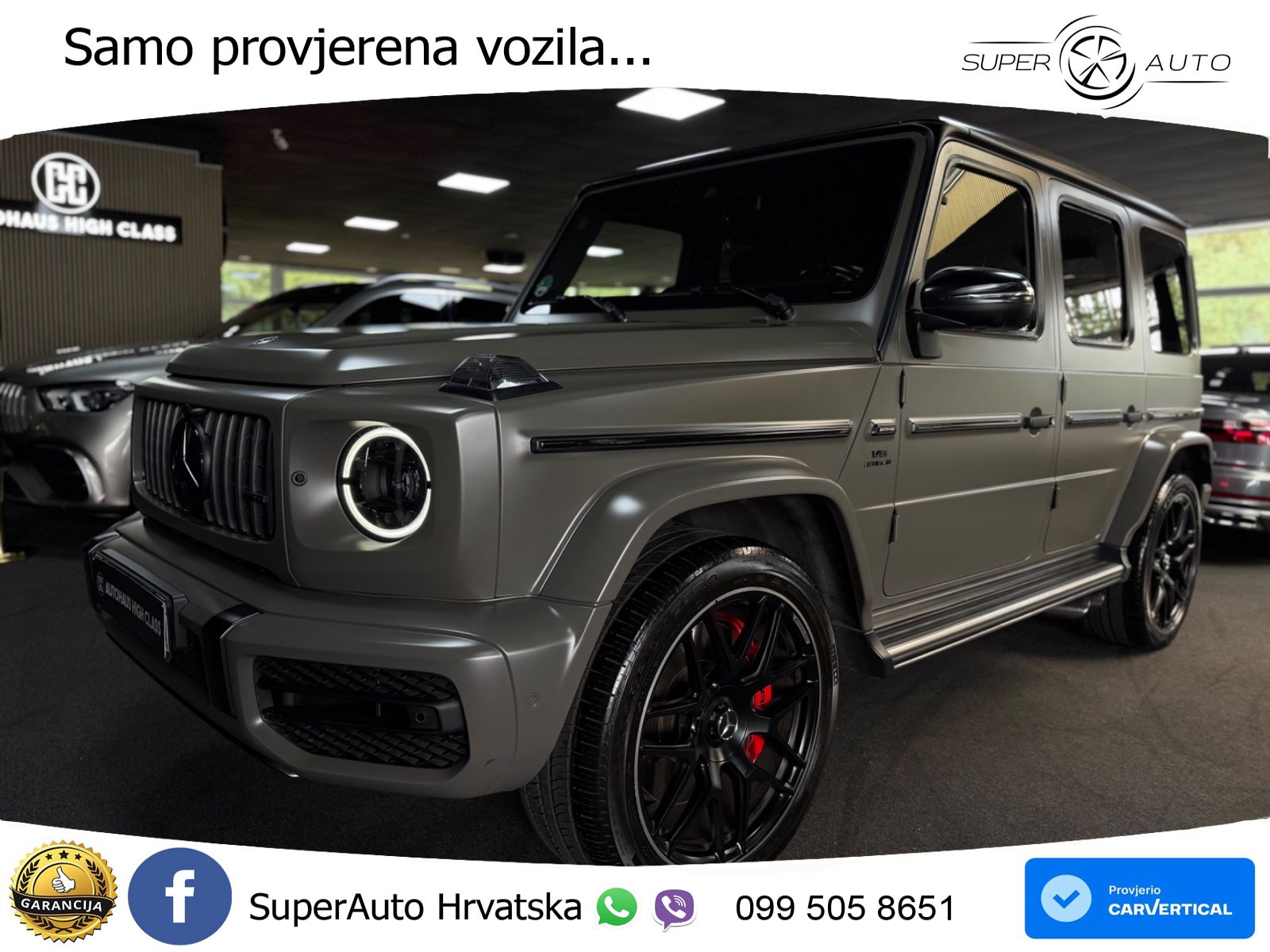 Mercedes AMG G 63 Long V8 (585 KS) 4MATIC 9G-TRONIC AMG SPEEDSHIFT PLUS ACC+HEAD+4xGR SJED+360+PANO