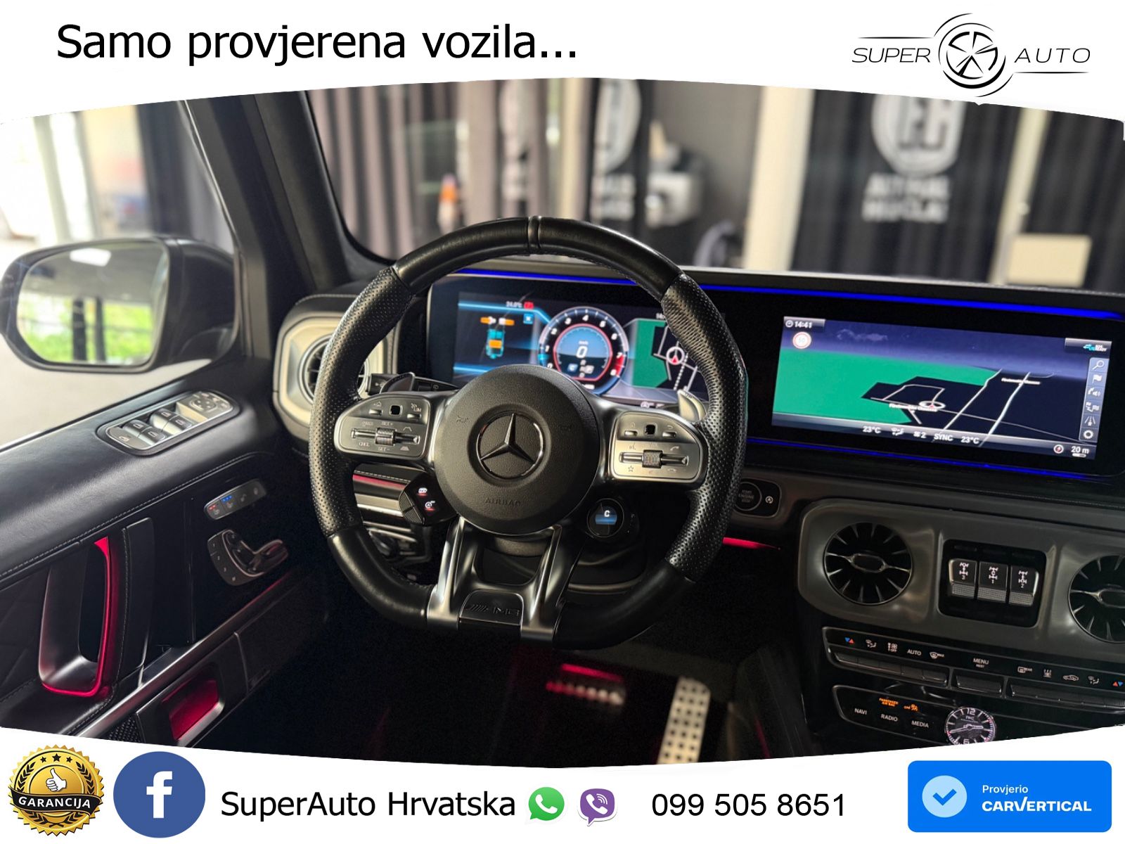 Mercedes AMG G 63 Long V8 (585 KS) 4MATIC 9G-TRONIC AMG SPEEDSHIFT PLUS ACC+HEAD+4xGR SJED+360+PANO