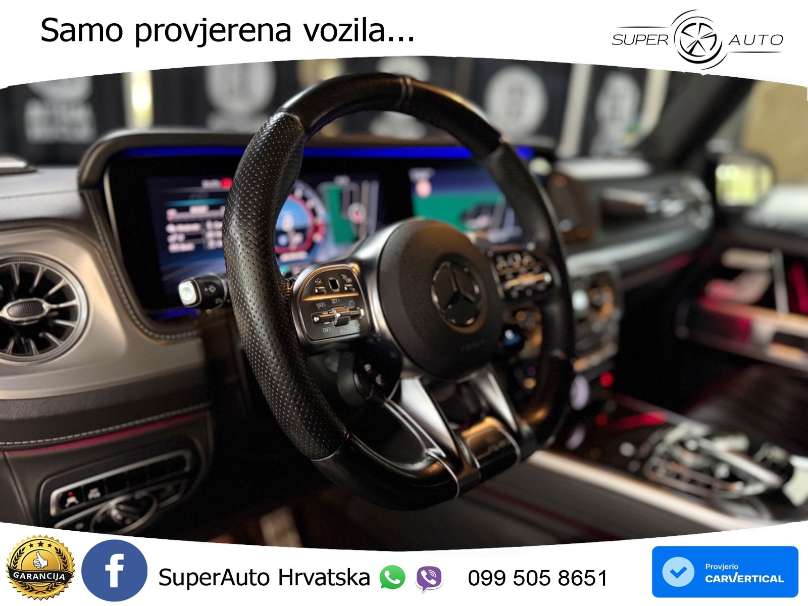Mercedes AMG G 63 Long V8 (585 KS) 4MATIC 9G-TRONIC AMG SPEEDSHIFT PLUS ACC+HEAD+4xGR SJED+360+PANO