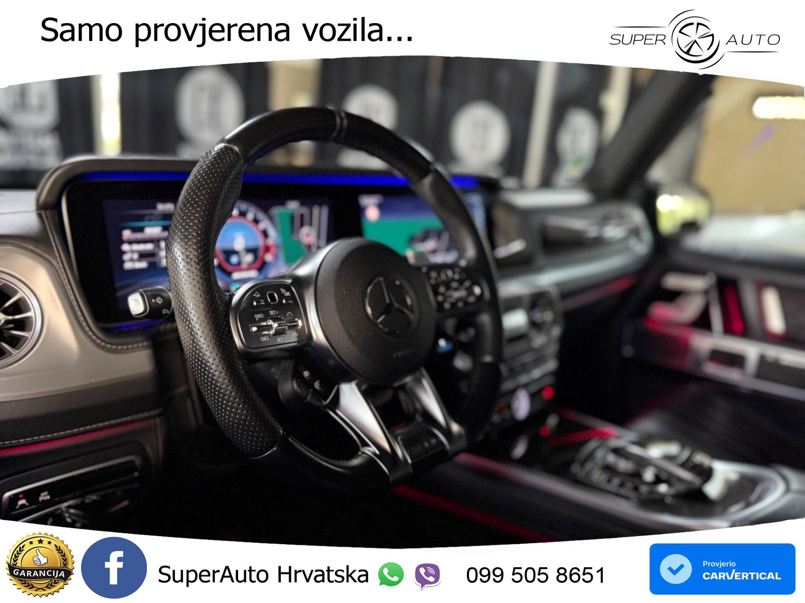 Mercedes AMG G 63 Long V8 (585 KS) 4MATIC 9G-TRONIC AMG SPEEDSHIFT PLUS ACC+HEAD+4xGR SJED+360+PANO