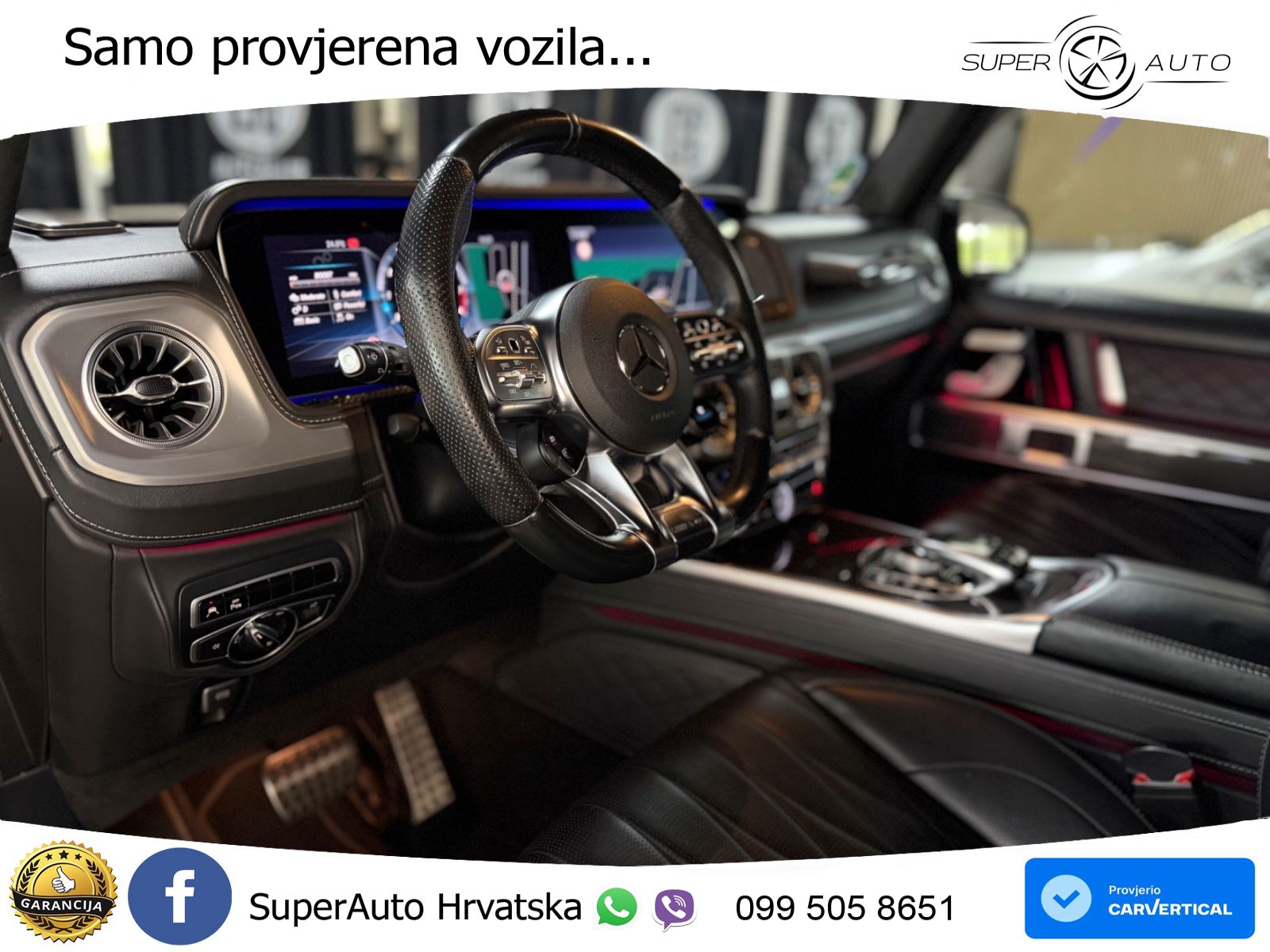 Mercedes AMG G 63 Long V8 (585 KS) 4MATIC 9G-TRONIC AMG SPEEDSHIFT PLUS ACC+HEAD+4xGR SJED+360+PANO