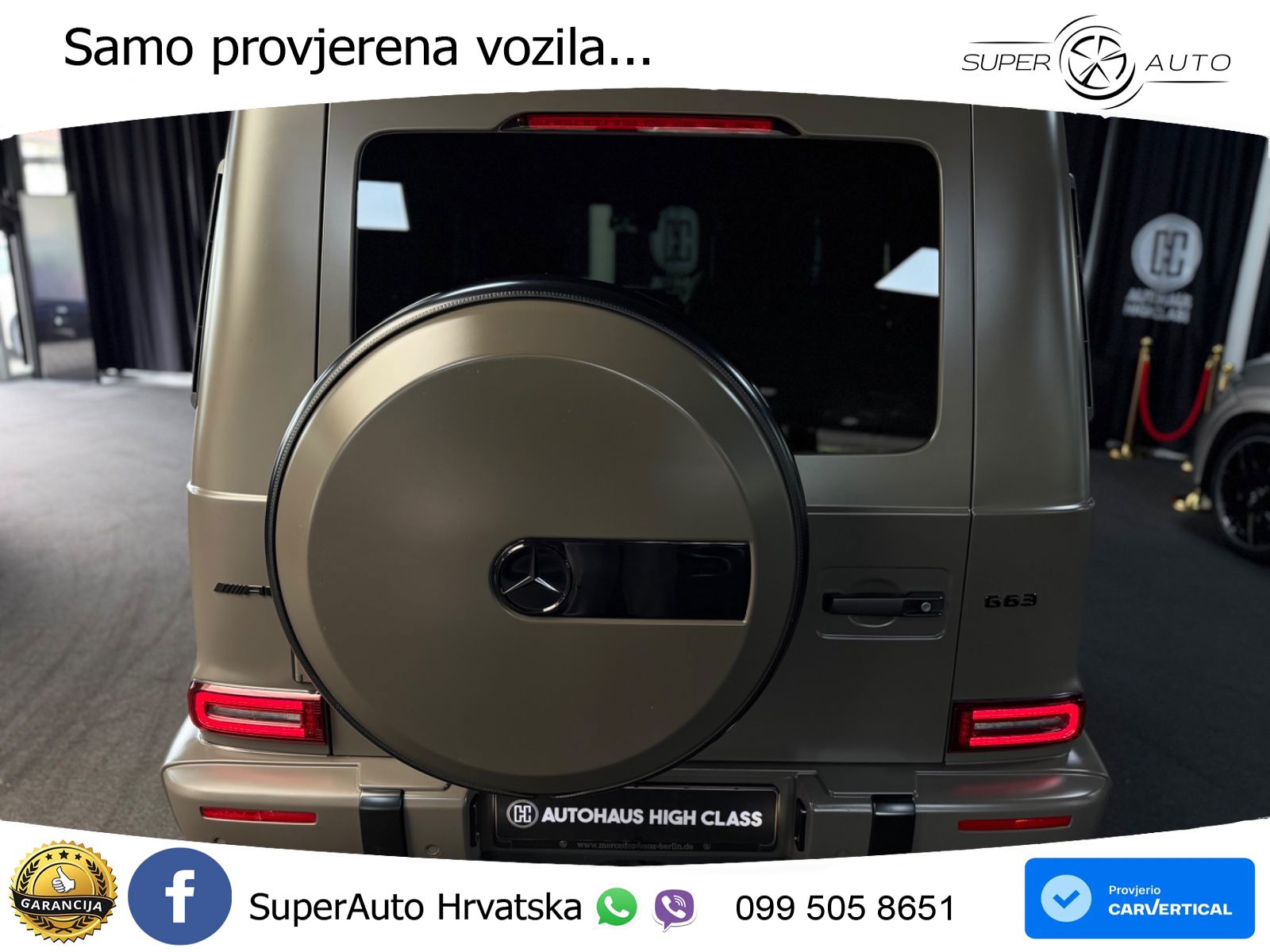Mercedes AMG G 63 Long V8 (585 KS) 4MATIC 9G-TRONIC AMG SPEEDSHIFT PLUS ACC+HEAD+4xGR SJED+360+PANO