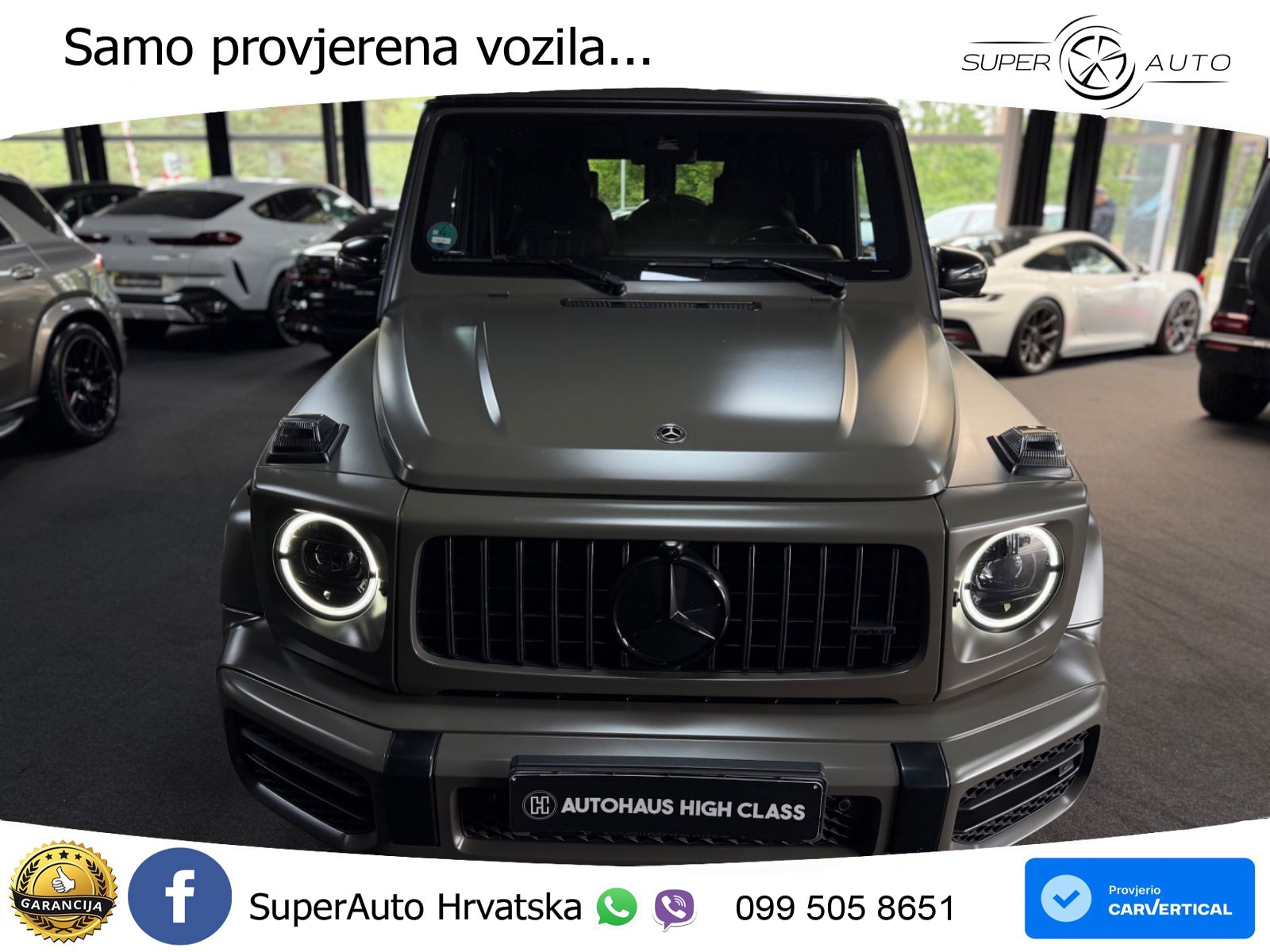 Mercedes AMG G 63 Long V8 (585 KS) 4MATIC 9G-TRONIC AMG SPEEDSHIFT PLUS ACC+HEAD+4xGR SJED+360+PANO