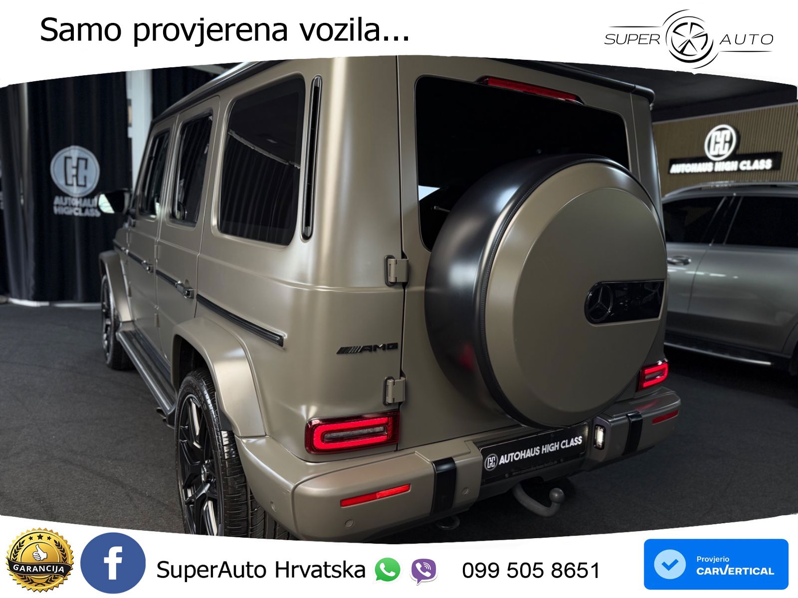 Mercedes AMG G 63 Long V8 (585 KS) 4MATIC 9G-TRONIC AMG SPEEDSHIFT PLUS ACC+HEAD+4xGR SJED+360+PANO