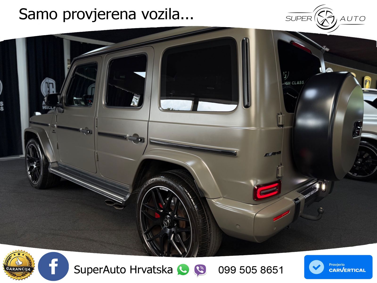 Mercedes AMG G 63 Long V8 (585 KS) 4MATIC 9G-TRONIC AMG SPEEDSHIFT PLUS ACC+HEAD+4xGR SJED+360+PANO