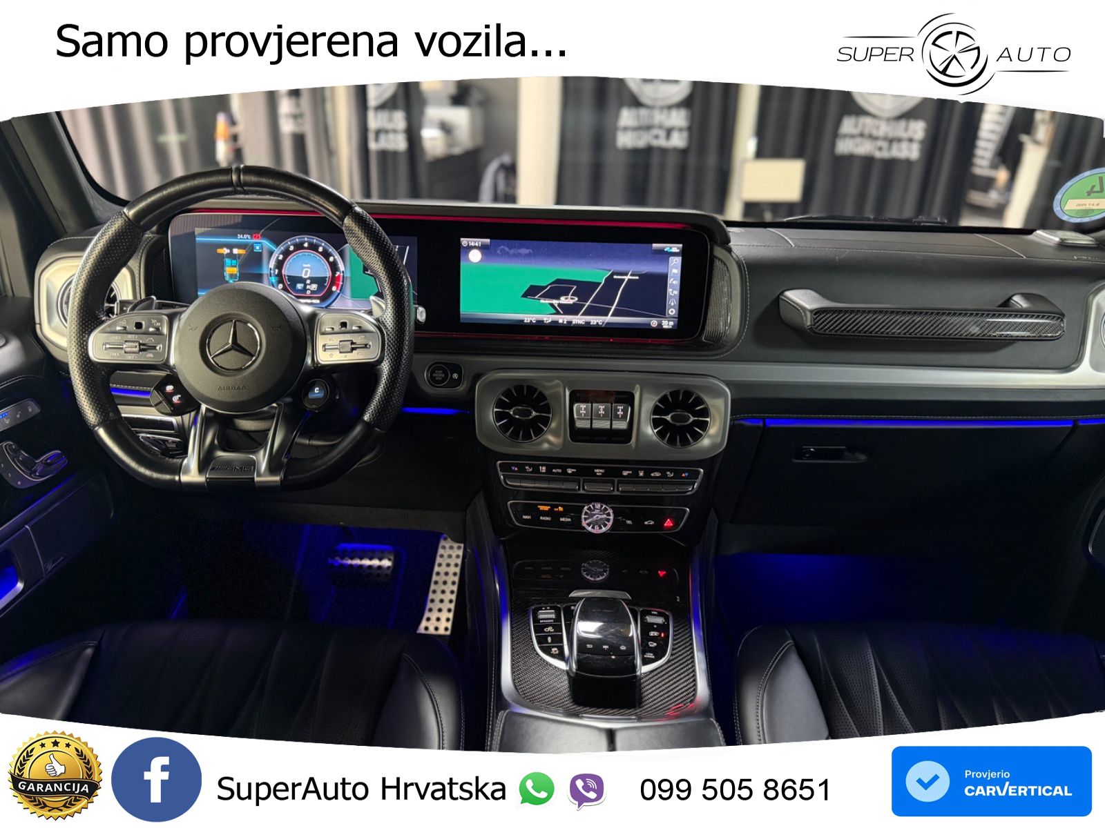 Mercedes AMG G 63 Long V8 (585 KS) 4MATIC 9G-TRONIC AMG SPEEDSHIFT PLUS ACC+HEAD+4xGR SJED+360+PANO