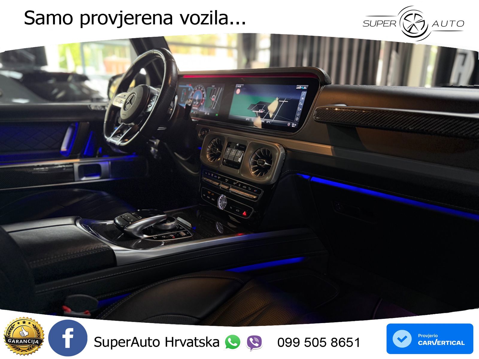 Mercedes AMG G 63 Long V8 (585 KS) 4MATIC 9G-TRONIC AMG SPEEDSHIFT PLUS ACC+HEAD+4xGR SJED+360+PANO