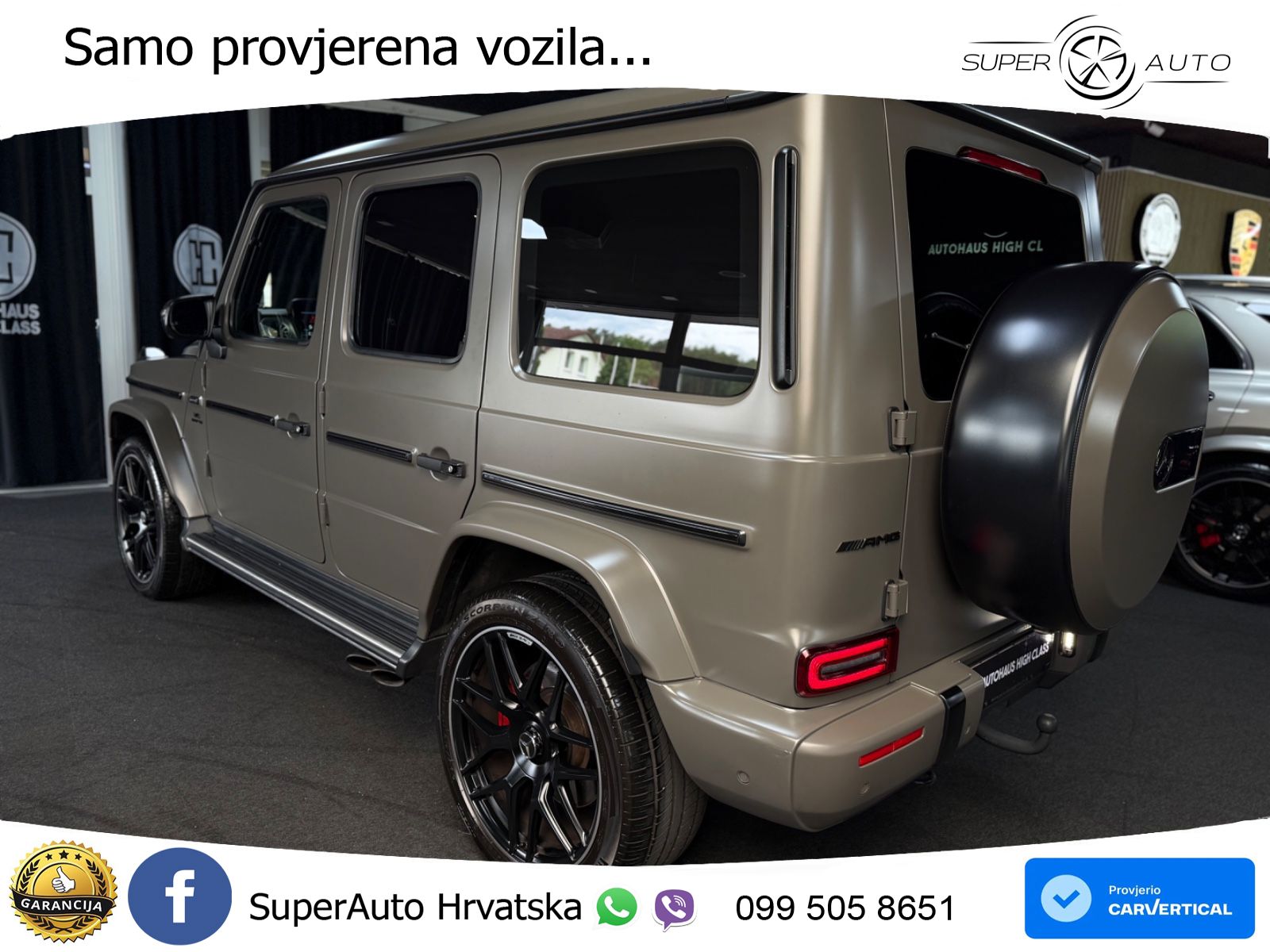 Mercedes AMG G 63 Long V8 (585 KS) 4MATIC 9G-TRONIC AMG SPEEDSHIFT PLUS ACC+HEAD+4xGR SJED+360+PANO