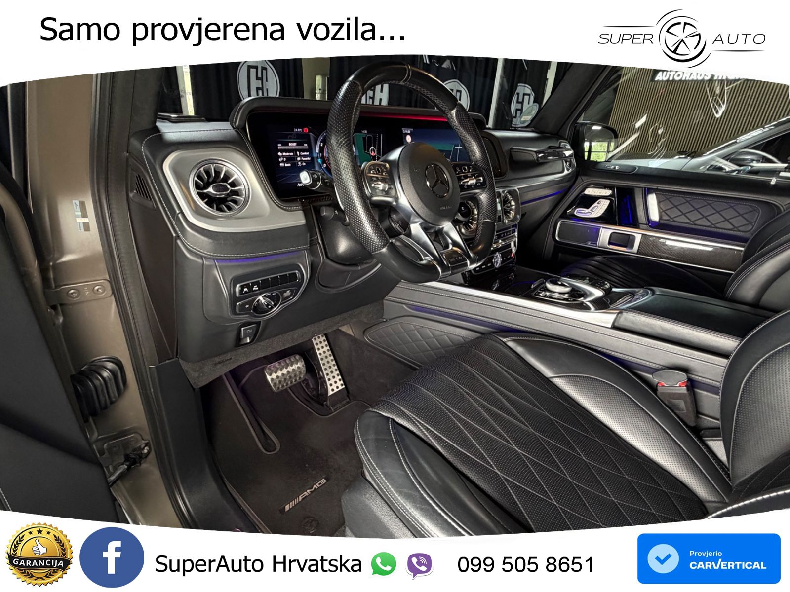 Mercedes AMG G 63 Long V8 (585 KS) 4MATIC 9G-TRONIC AMG SPEEDSHIFT PLUS ACC+HEAD+4xGR SJED+360+PANO