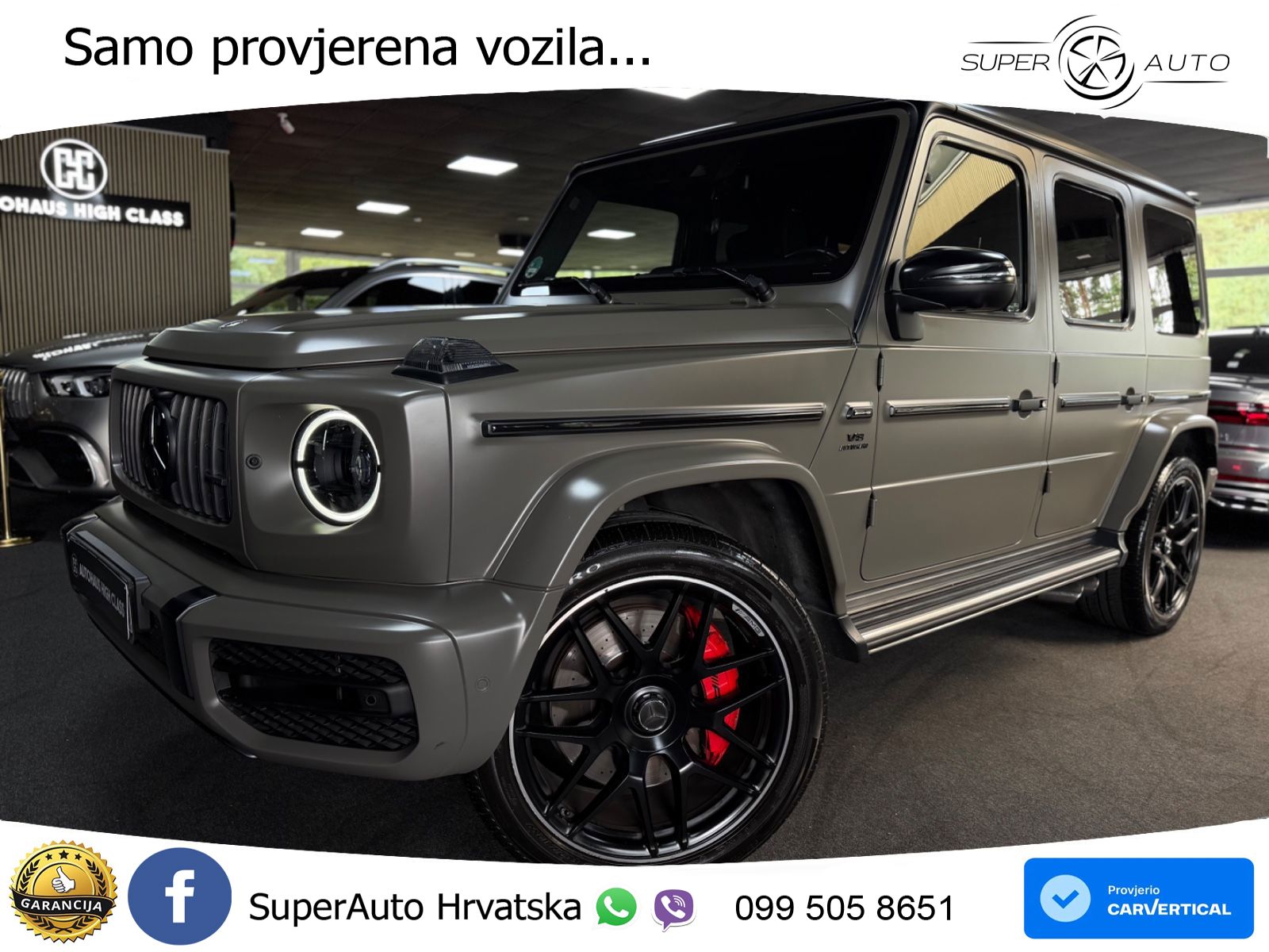 Mercedes AMG G 63 Long V8 (585 KS) 4MATIC 9G-TRONIC AMG SPEEDSHIFT PLUS ACC+HEAD+4xGR SJED+360+PANO