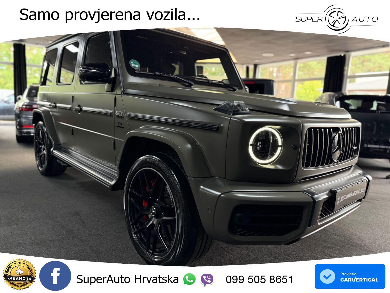 Mercedes AMG G 63 Long V8 (585 KS) 4MATIC 9G-TRONIC AMG SPEEDSHIFT PLUS ACC+HEAD+4xGR SJED+360+PANO